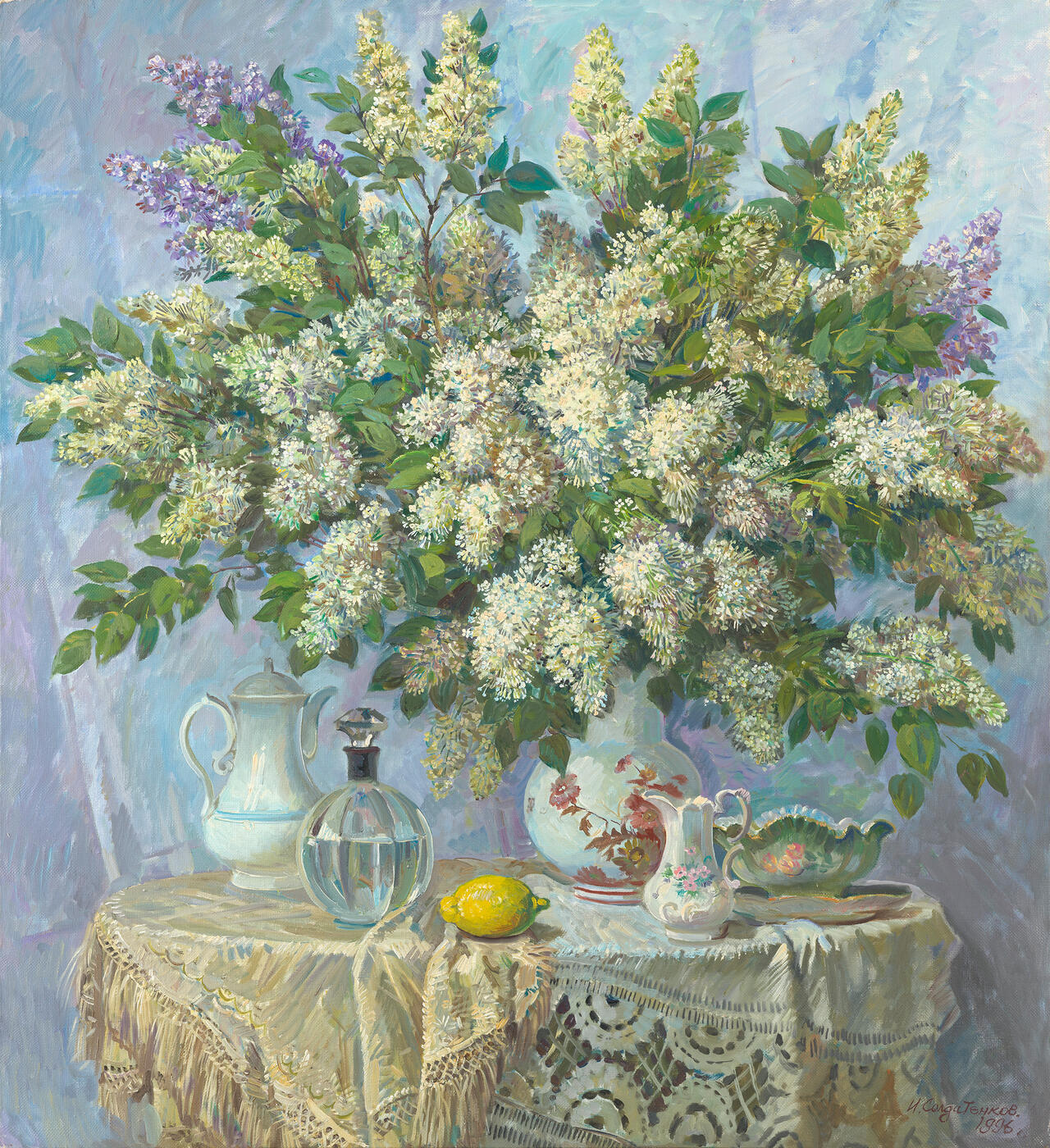 Still Life with White Lilacs
