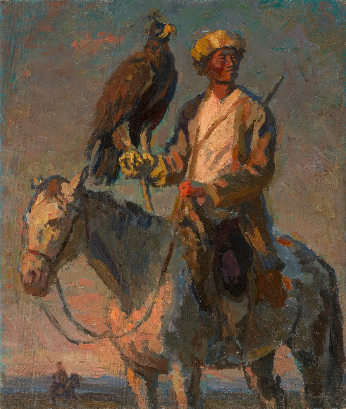 Hunter with Golden Eagle
