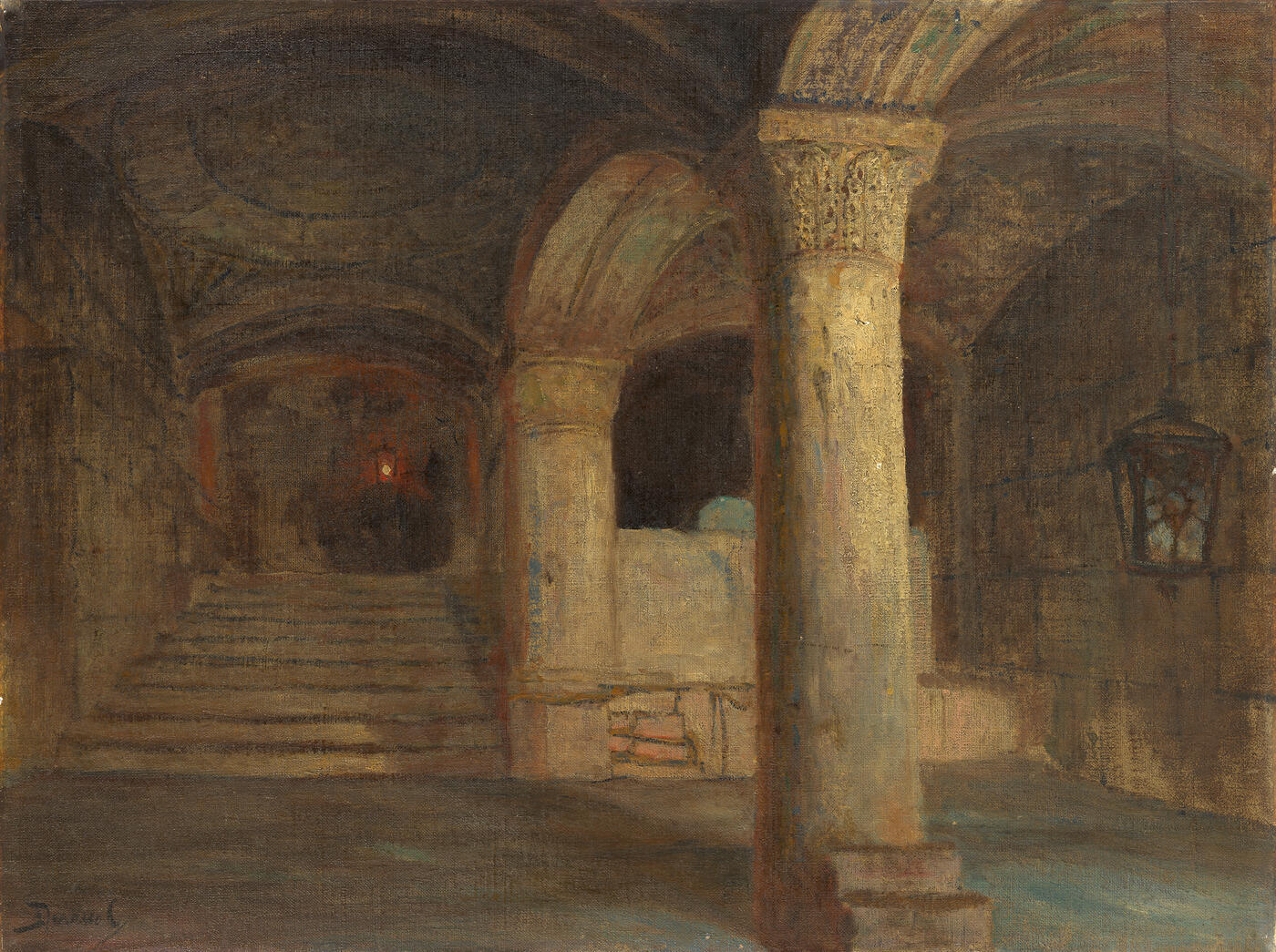 The Vault under Al-Aqsa Mosque. Temple Mount, Jerusalem