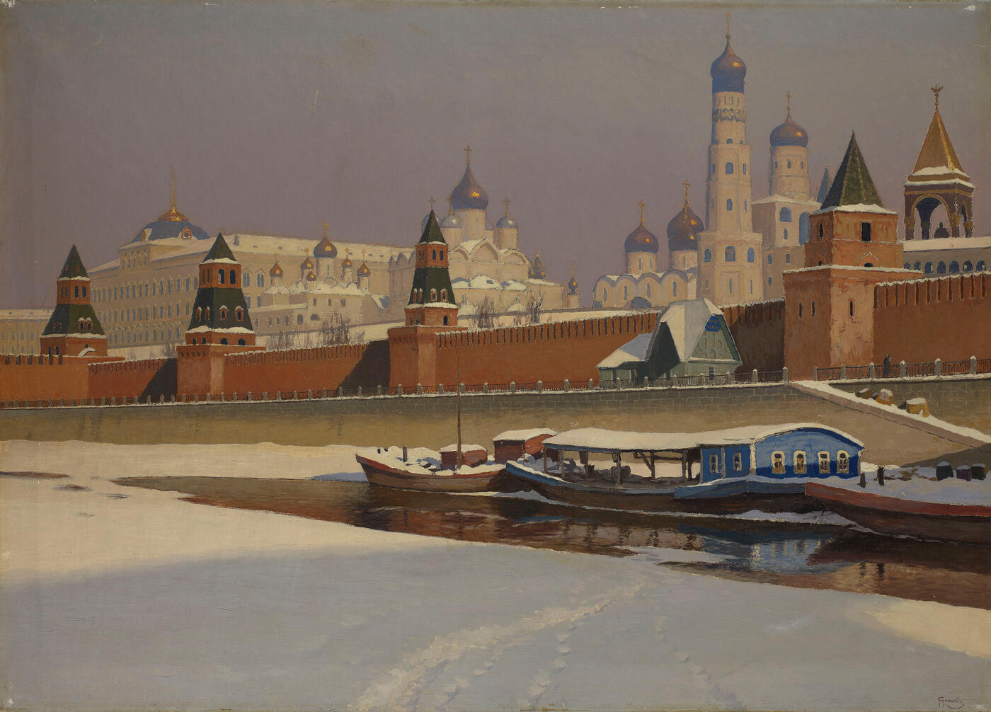The Moscow Kremlin in Winter