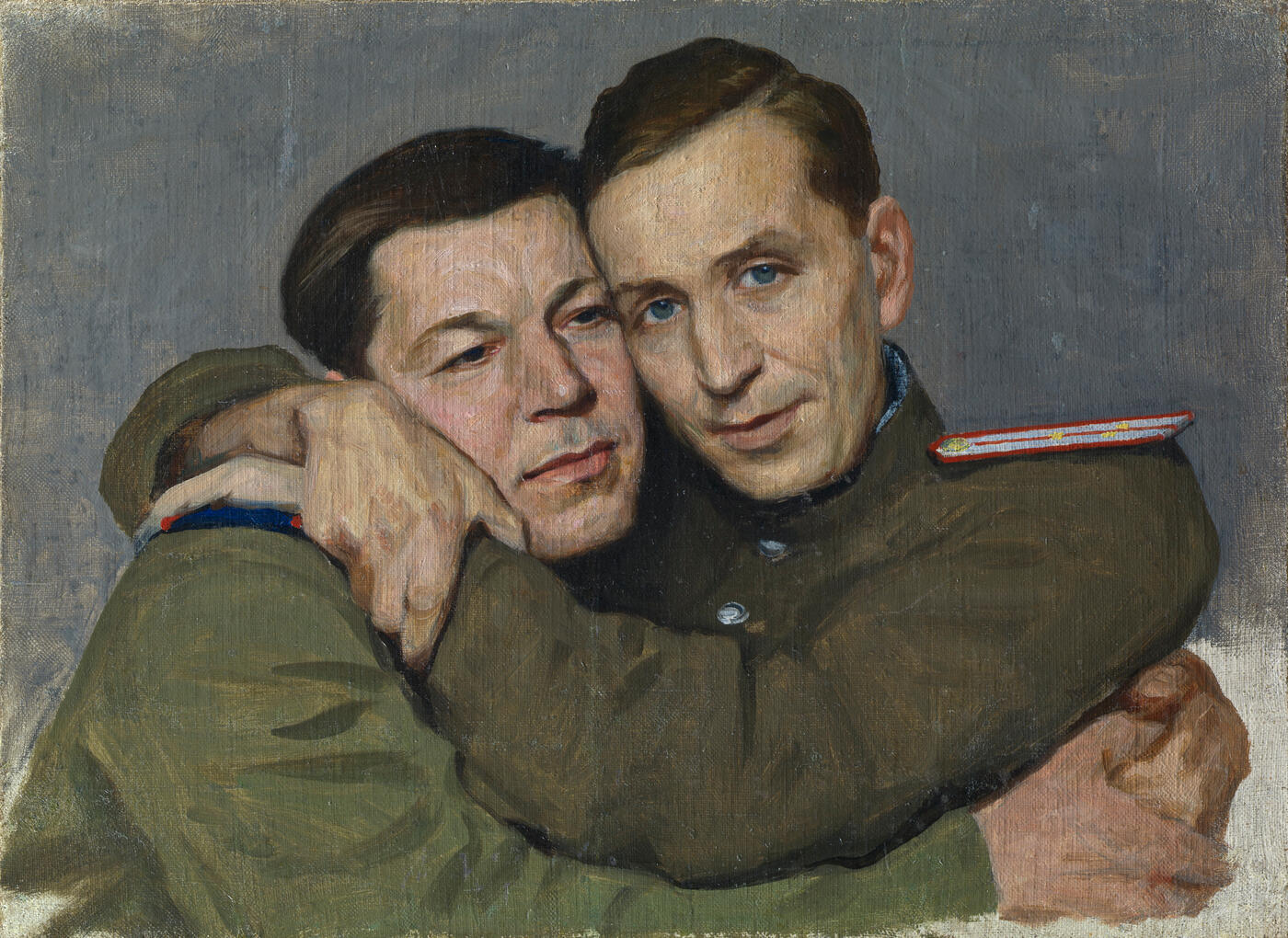 Portrait of Nikolai Baliasnikov with His Friend