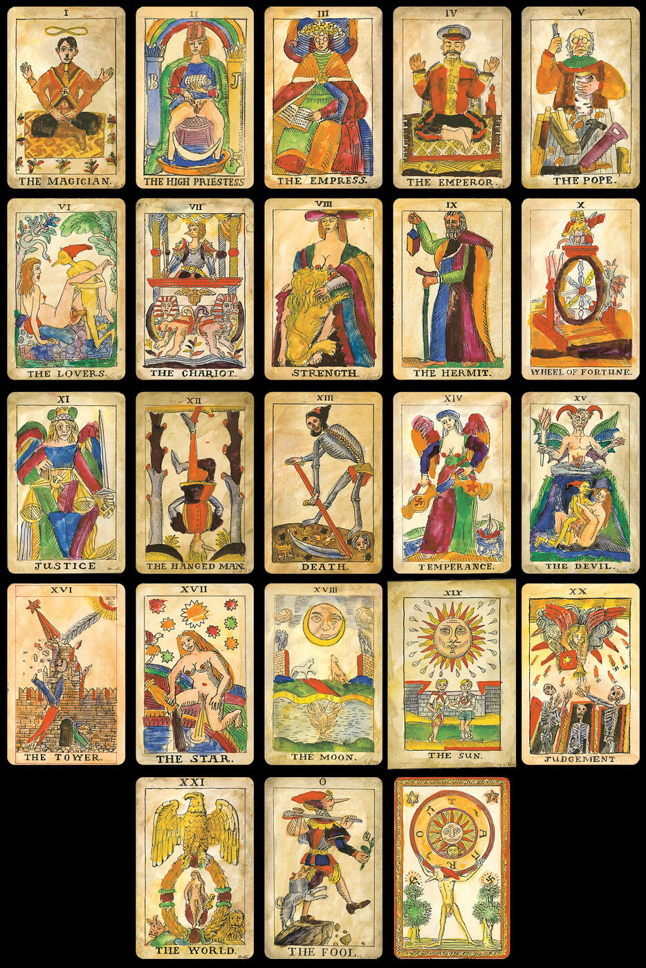 Esotericum. Makarevich Tarot, a collection of 23 cards and a cover sheet