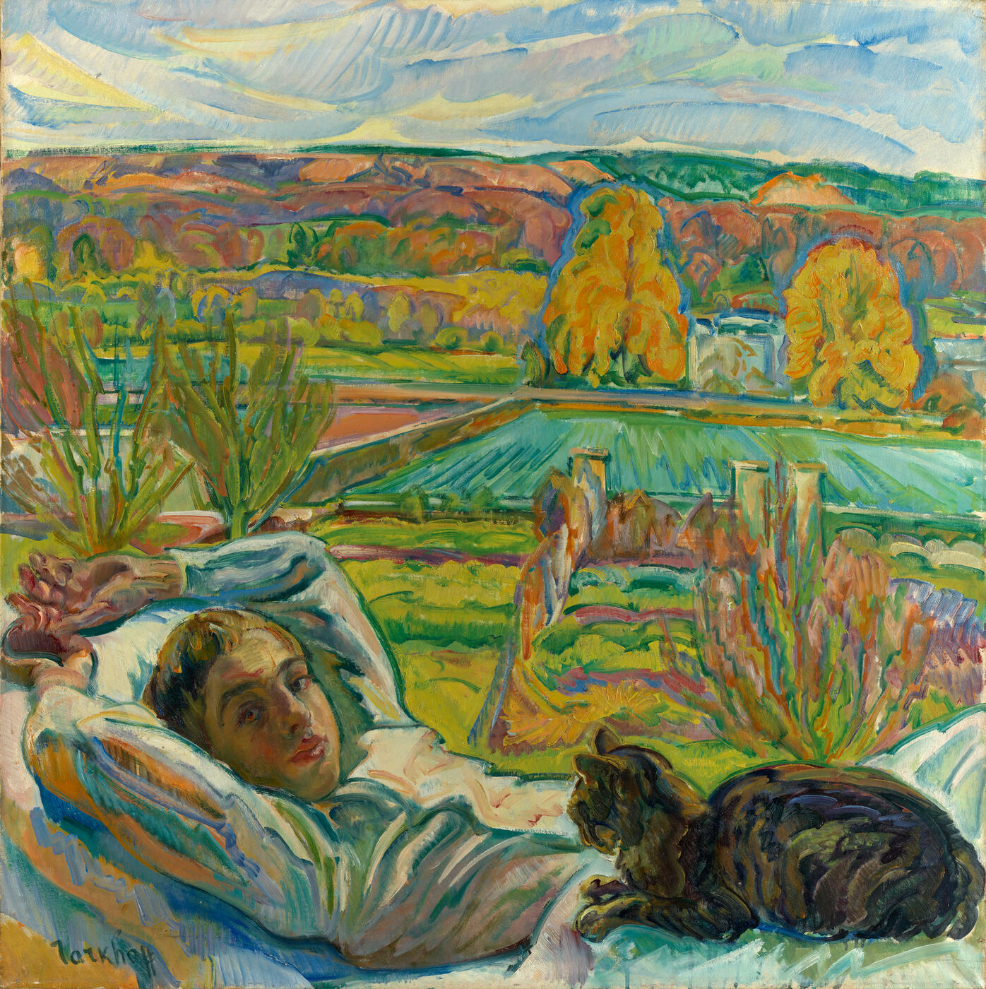 Portrait of the Artist's Son Jean in Jardin d'Orsay