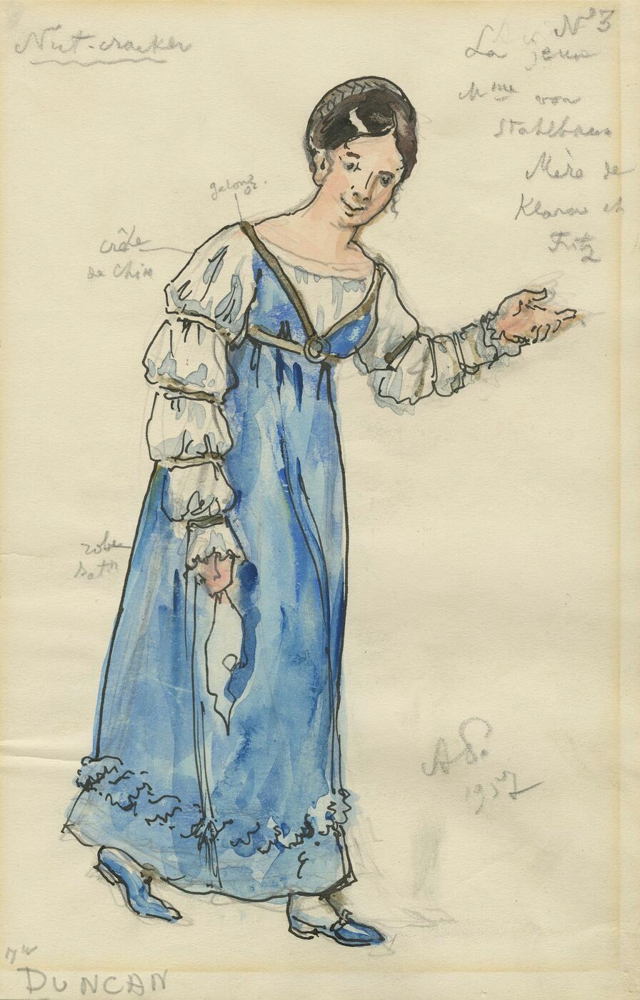 Madame Stahlbaum and A Guest, Costume Designs for the Pyotr Tchaikovsky Ballet “The Nutcracker”