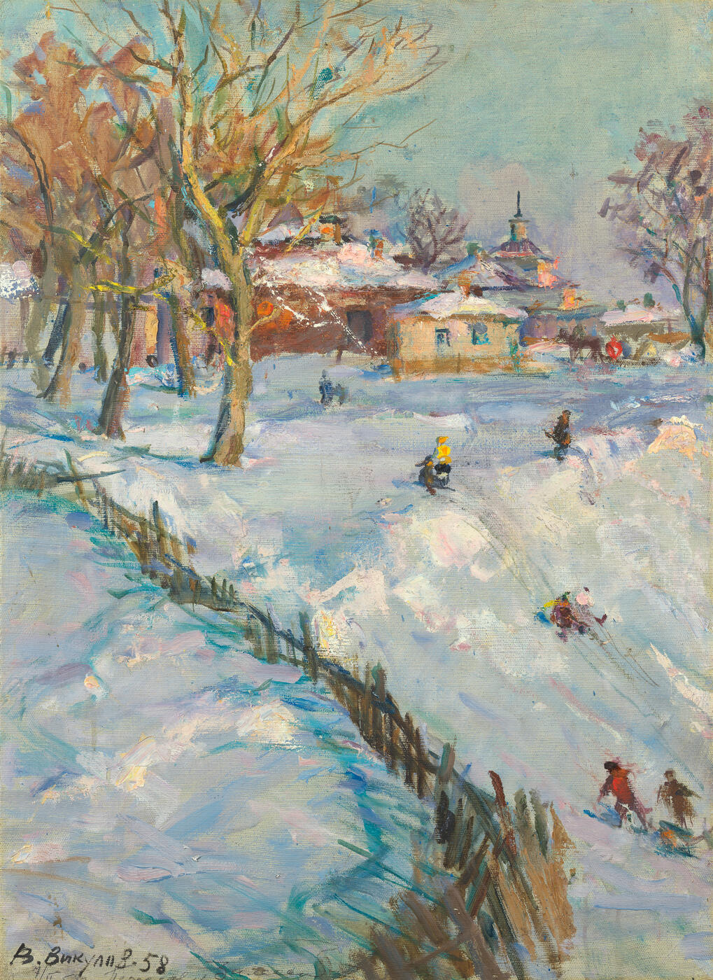Winter in the Town of Pereslavl-Zalessky