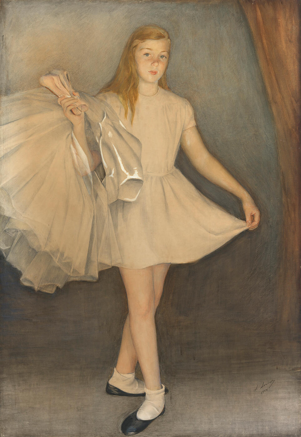 Girl with Ballet Shoes