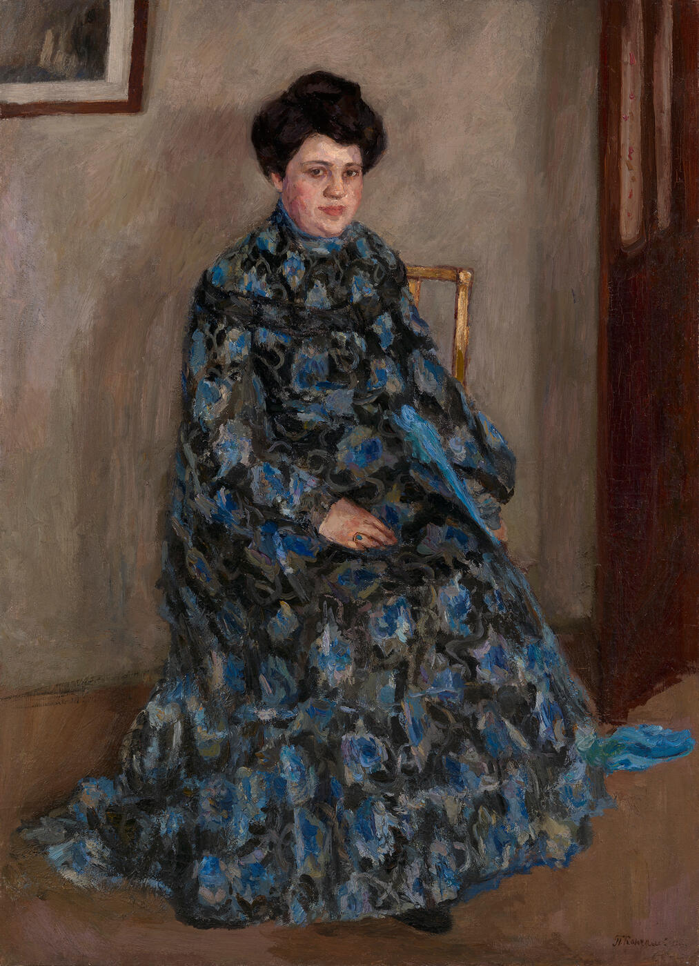Portrait of the Artist’s Wife, Olga Vasilievna Konchalovskaya, in Tulle Dress