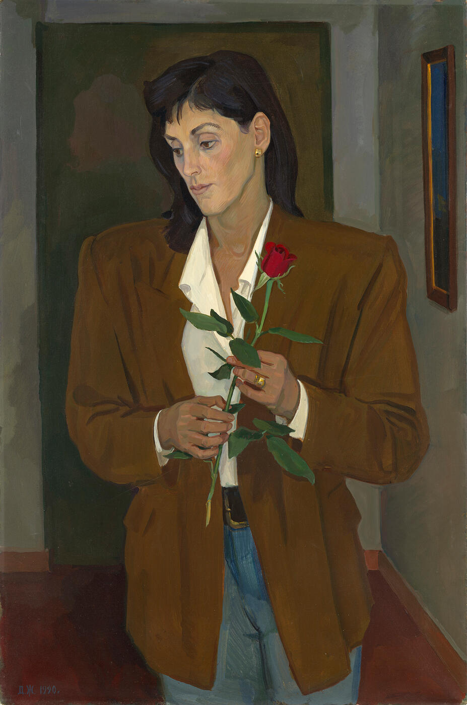 Portrait of Carmina with a Rose