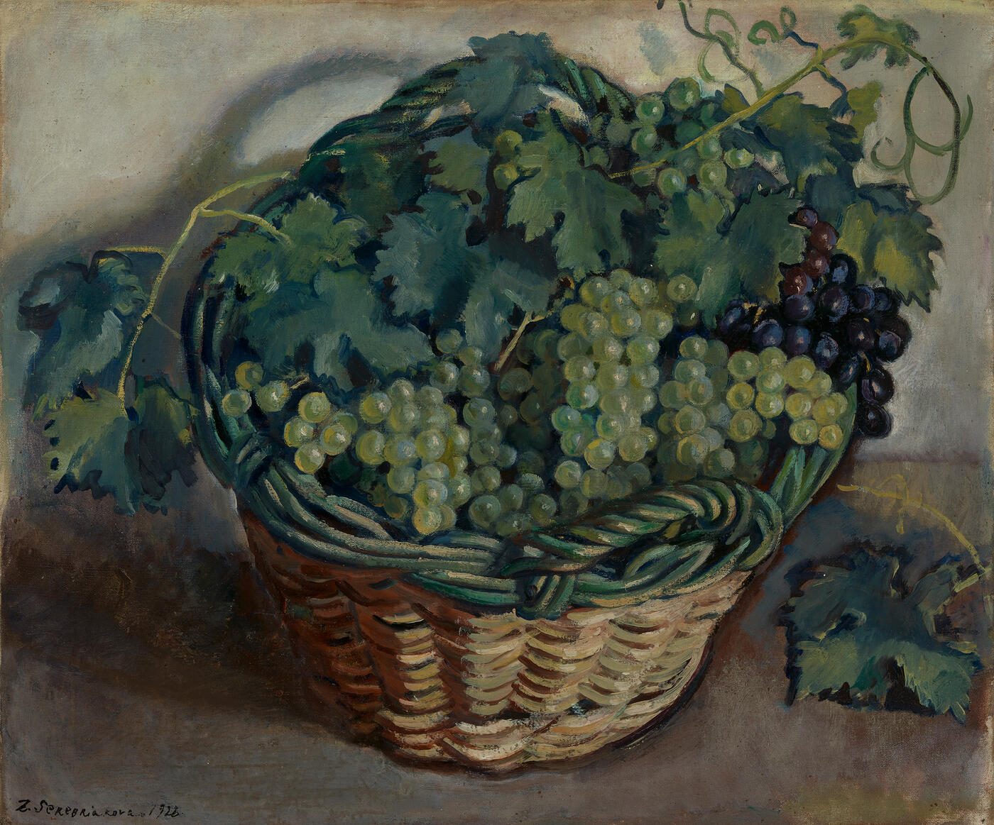 Still Life with a Basket of Grapes