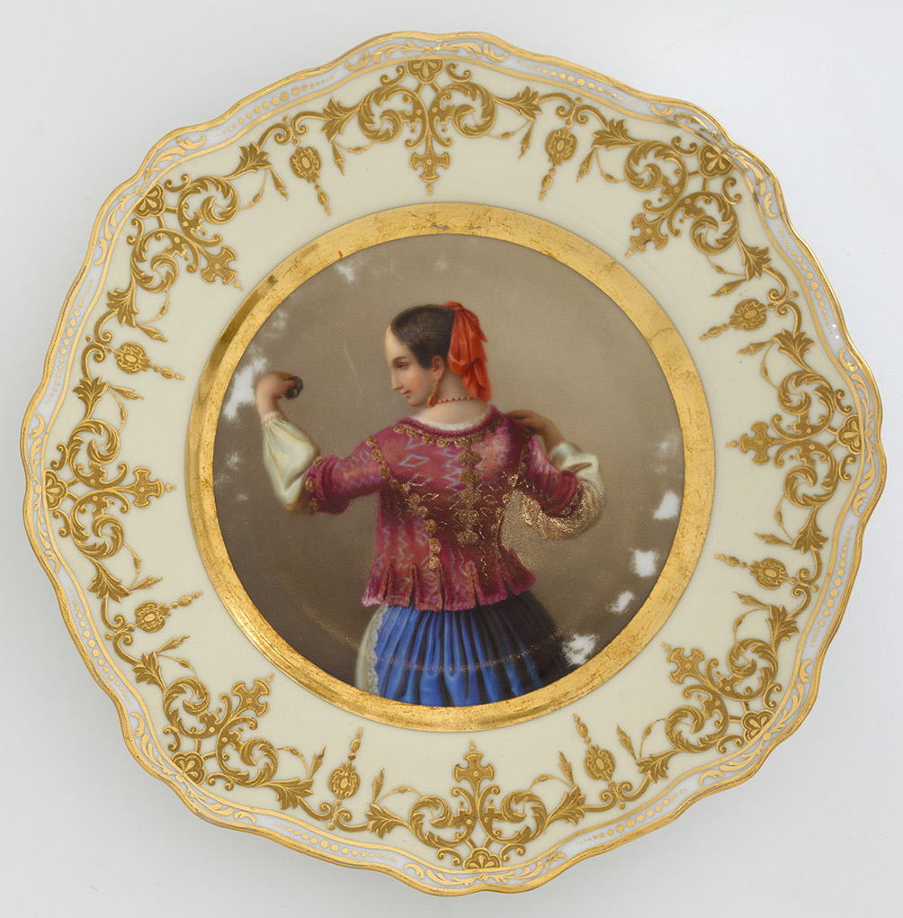 A Porcelain Dessert Plate from the Dowry Service of Grand Duchess Alexandra Nikolaevna