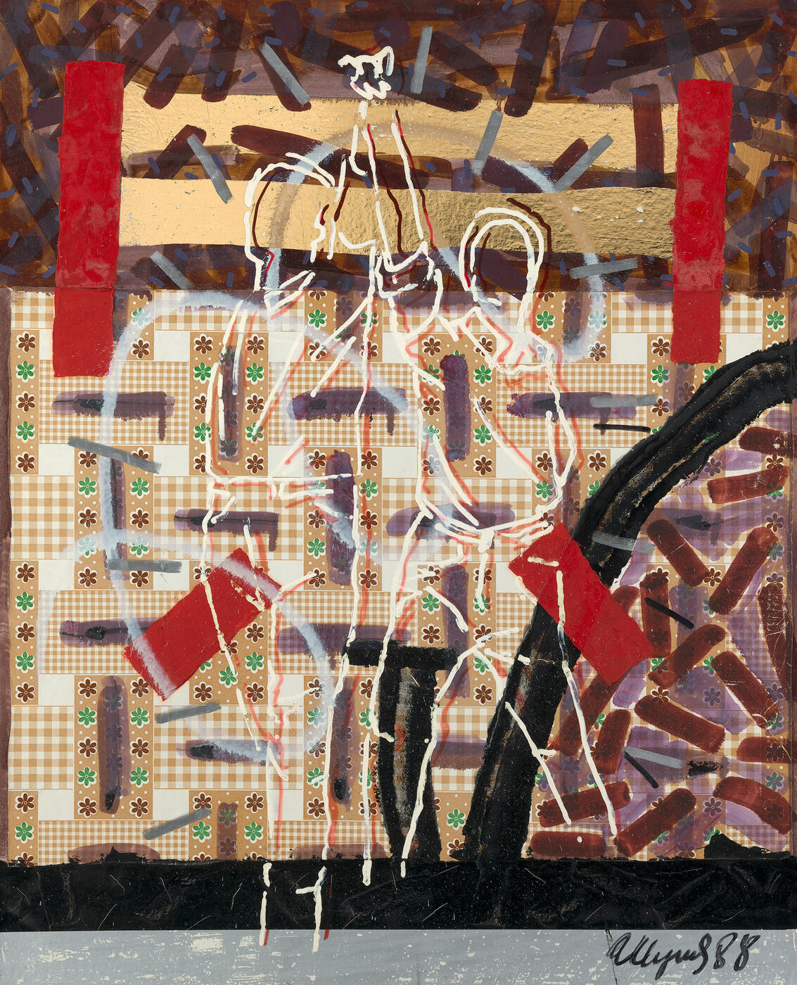 Abstract Composition with Worker and Kolkhoz Woman II