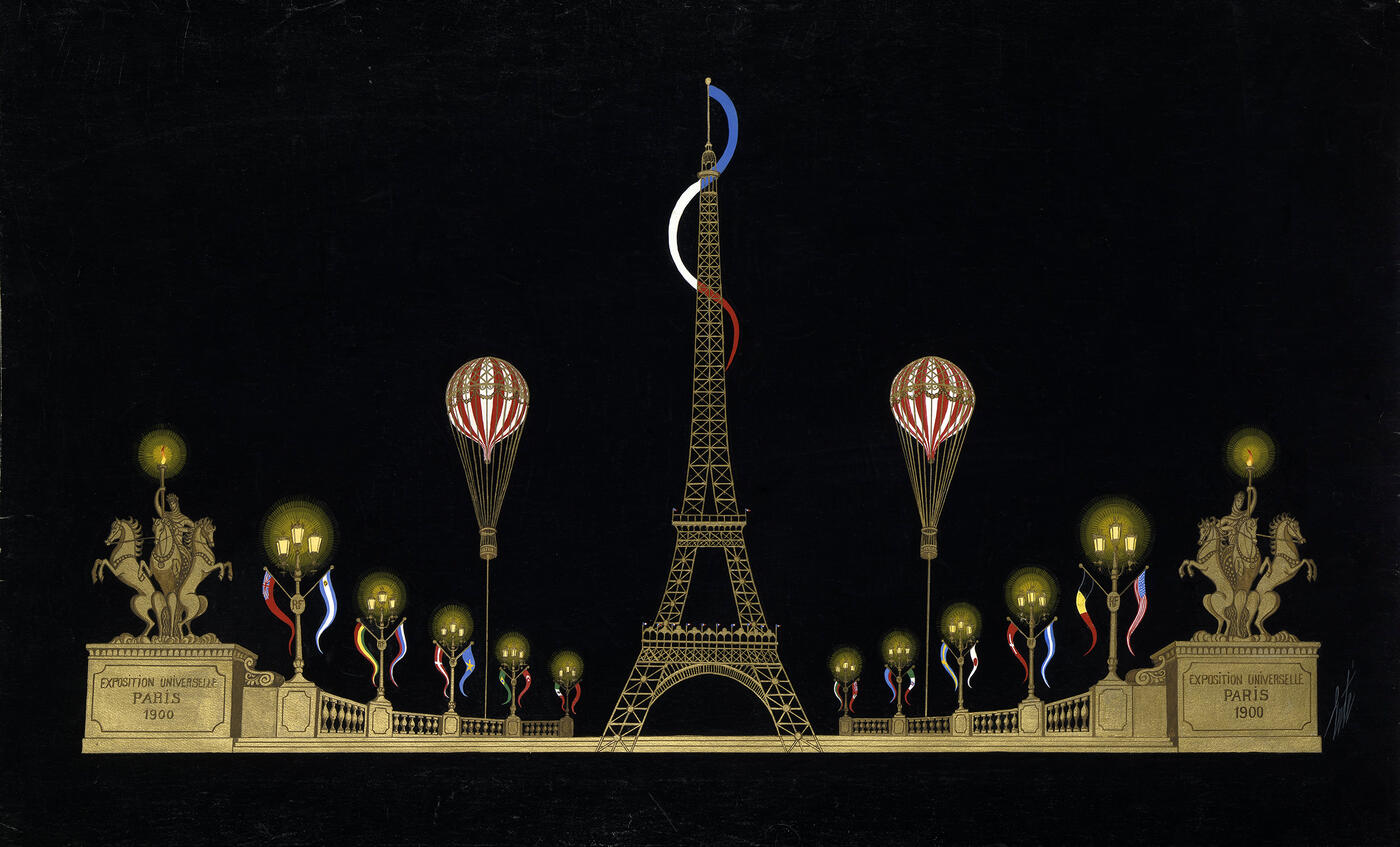Exposition Universelle Paris 1900, Set Design for the Musical Revue "Flying Colours"
