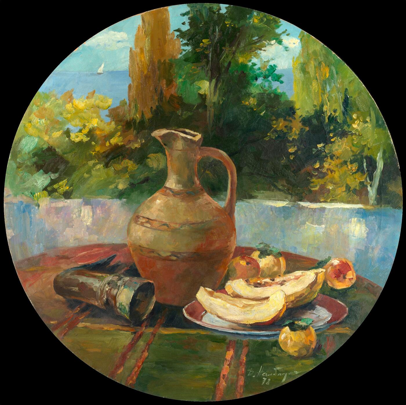 Still Life with a Jug and Melon