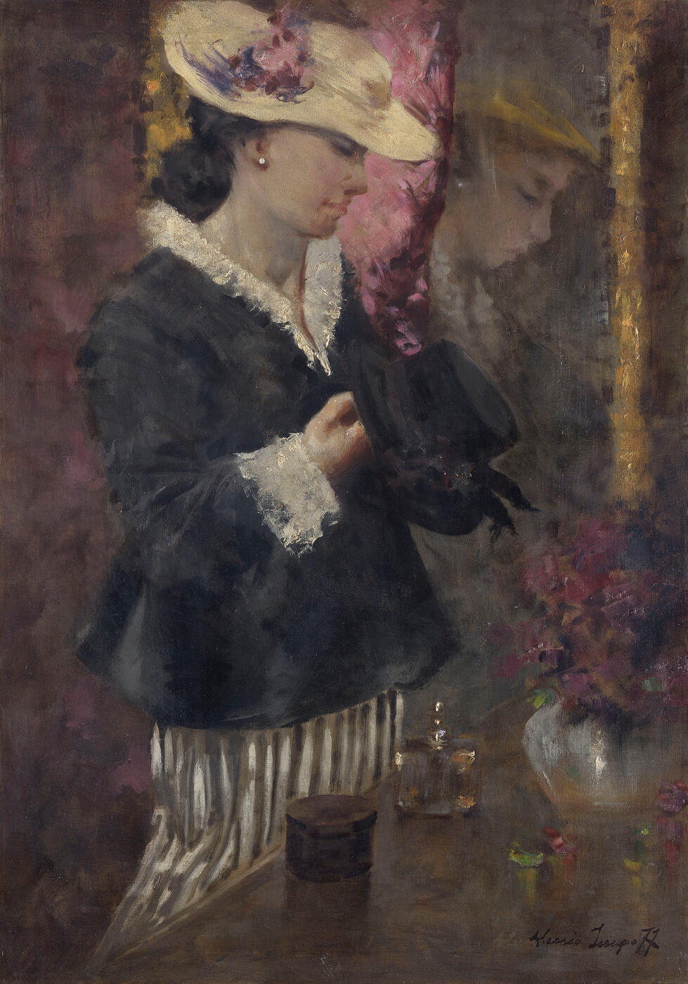 Lady by a Mirror