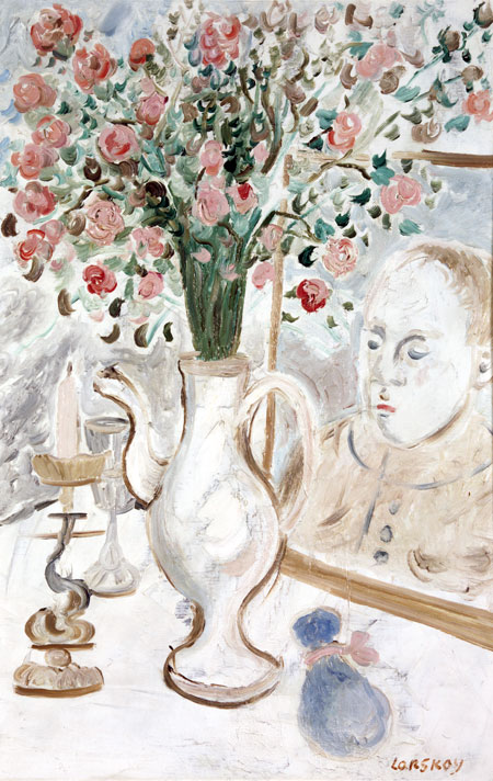 Self-portrait with a Vase of Flowers