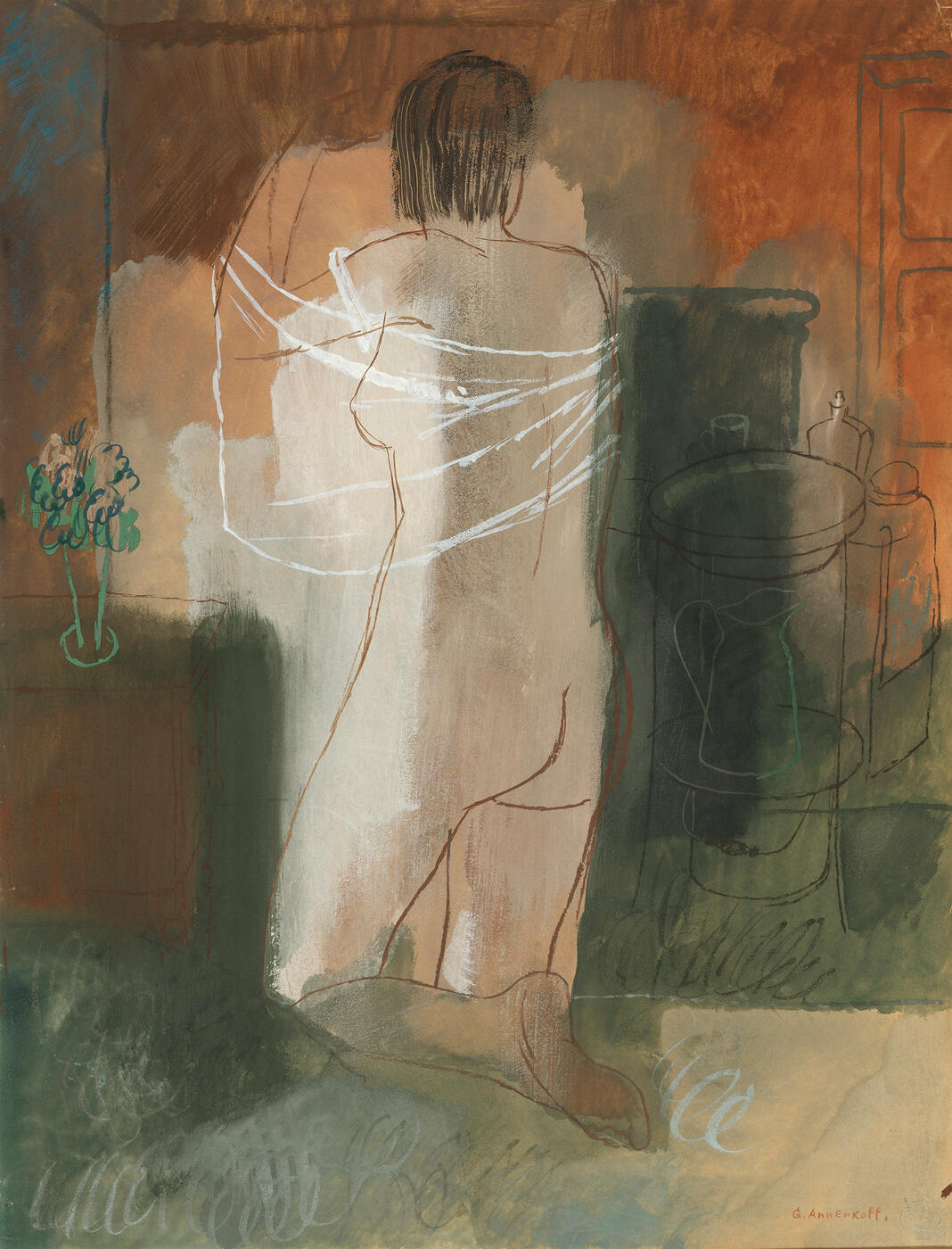 Standing Nude from the Back