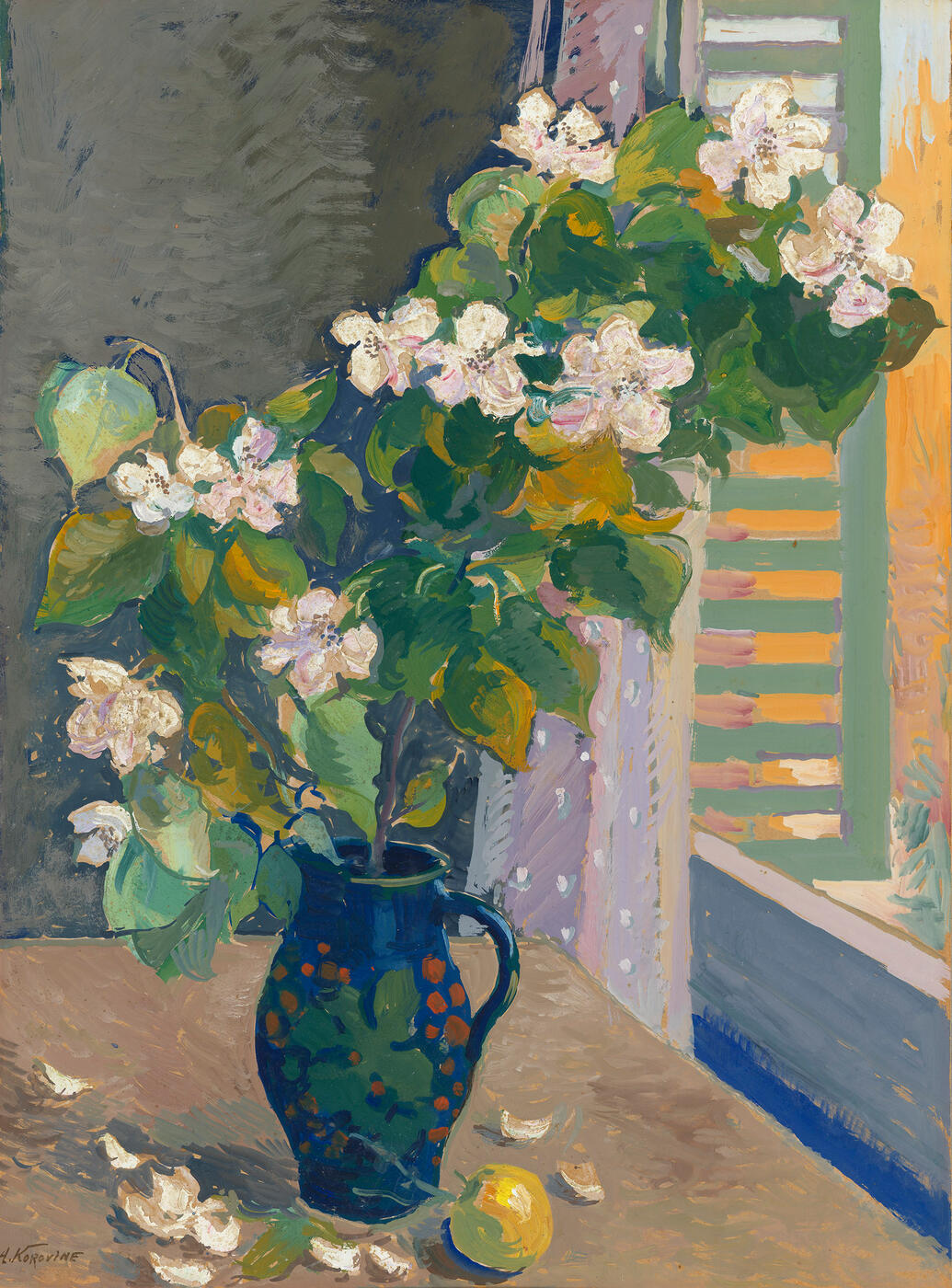 Blossoming Branch in a Jug by the Window