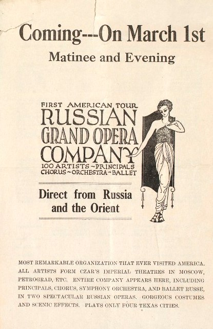 Ballet Russe de Monte Carlo. Sergei J. Denham, Director. Season 1949-50.