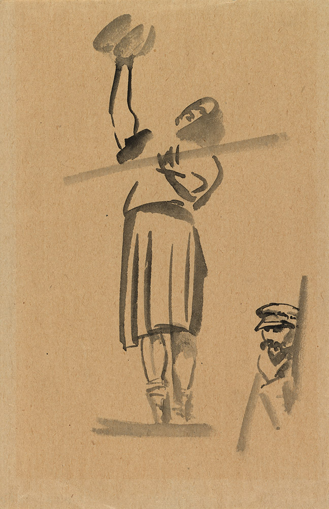 Road Workers, Window Cleaner </i>and<i> Portrait of V. Tatlin