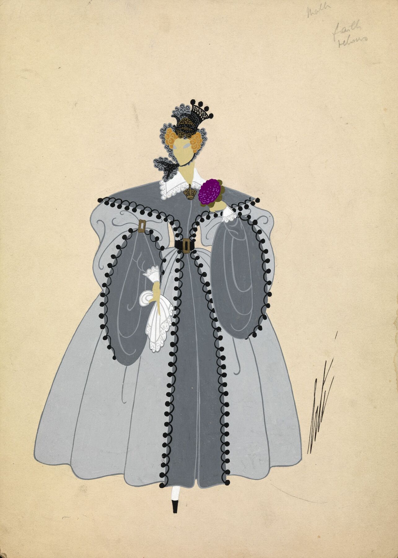 Costume Designs for the play "L'Aiglon" by Edmond Rostand, </i>three works<i>