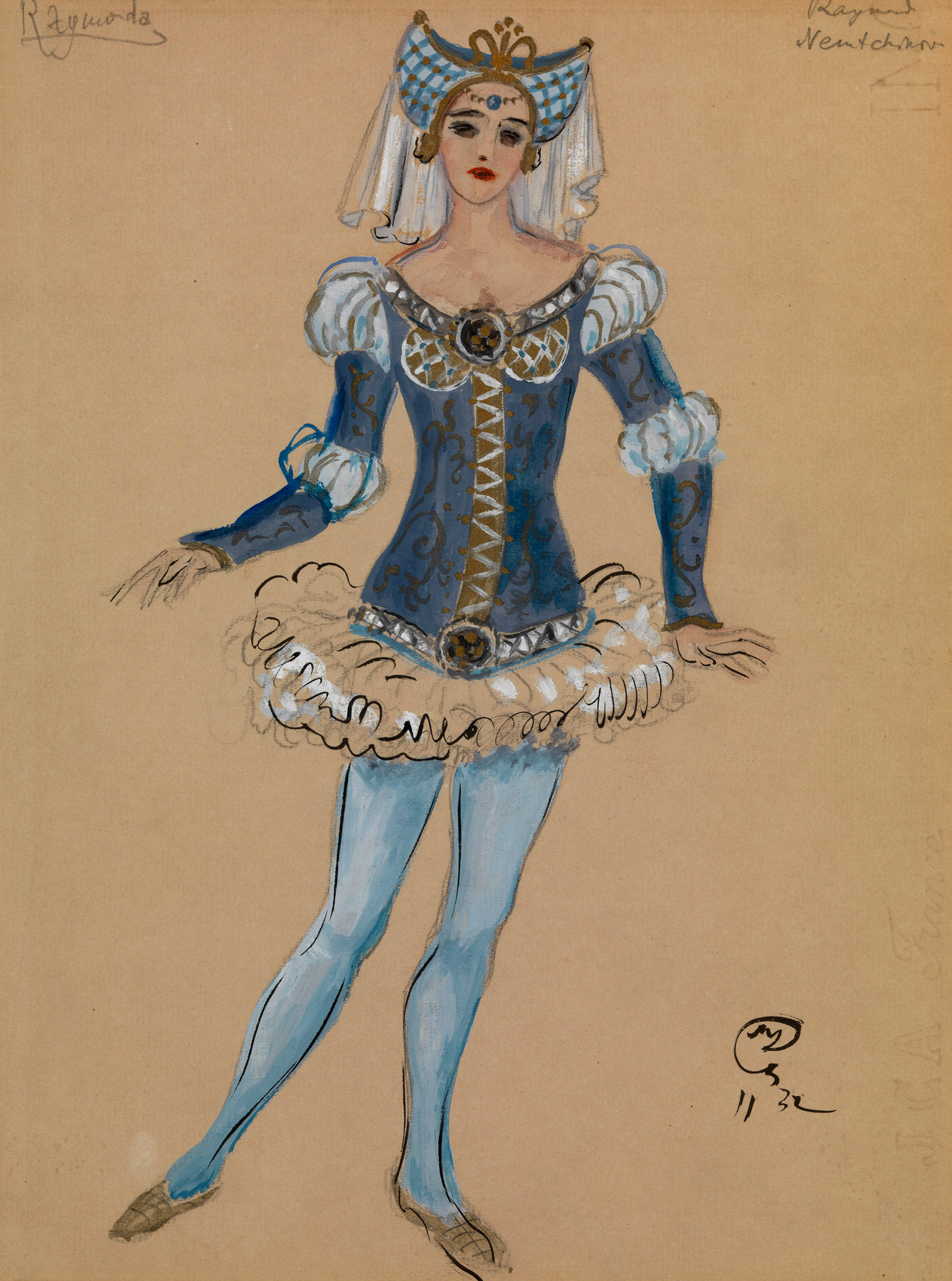 Costume Designs for "Raymonda", "Coppélia" </i>and<i> "A Midsummer Night's Dream", </i>three works<i>,