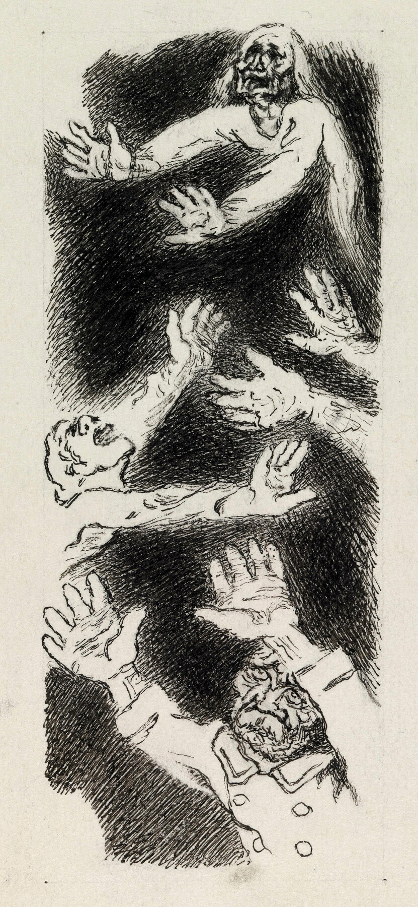 Illustrations for Emile Zola's "Money", </i>seven works<i>,