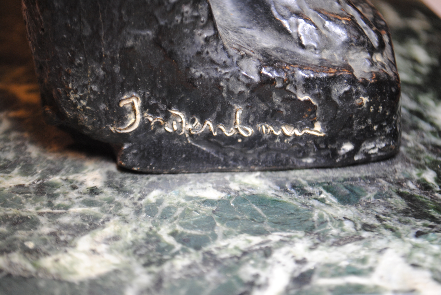 AFTER A MODEL BY LÉON INDENBAUM, INSCRIBED WITH A SIGNATURE, C. VALSUANI FOUNDRY, 20TH CENTURY