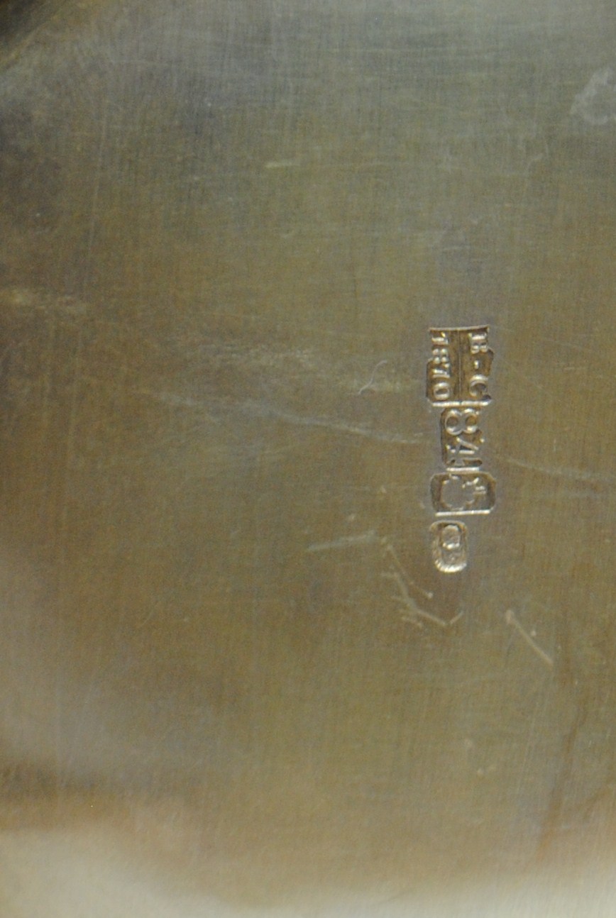ILLEGIBLE MAKER’S MARK AND MARK OF PAVEL OVCHINNIKOV, MOSCOW, 1869–1871, 84 STANDARD