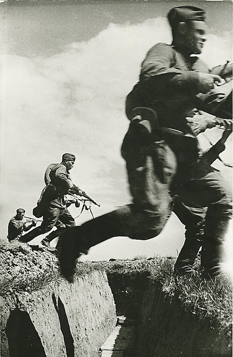 The Battle of Kursk and Soldiers Carrying Out an Attack