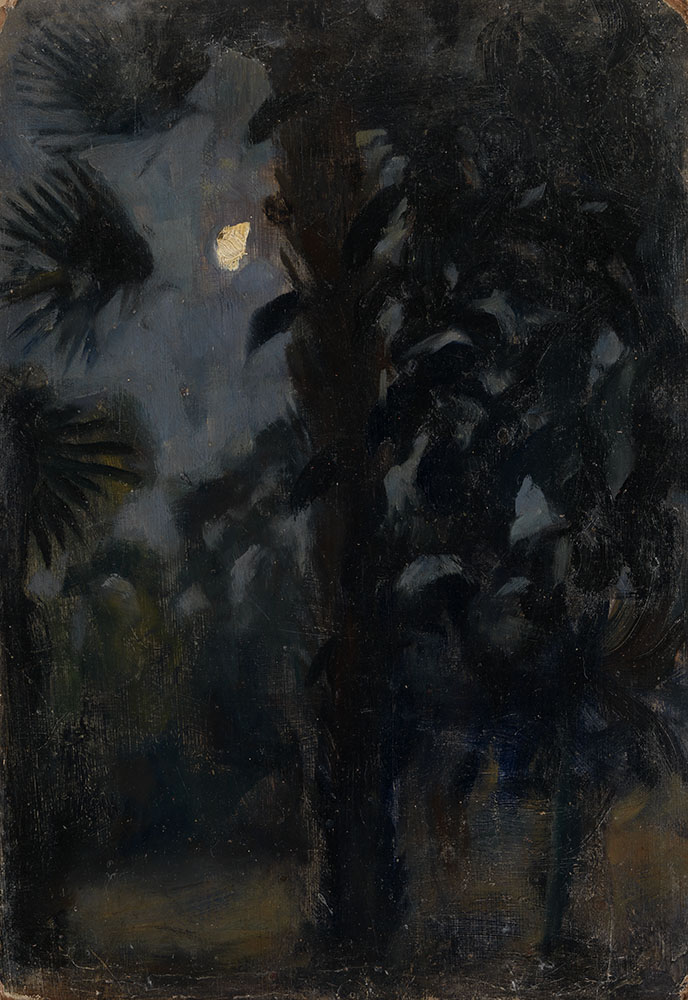 Pleasure Garden, Landscape, Palm Trees at Night </i>and<i> Landscape with a Deer