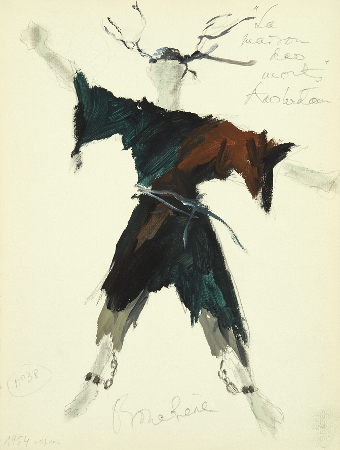 Costume Designs for the Opera "From the House of the Dead" and for the ballet "Des Singes"