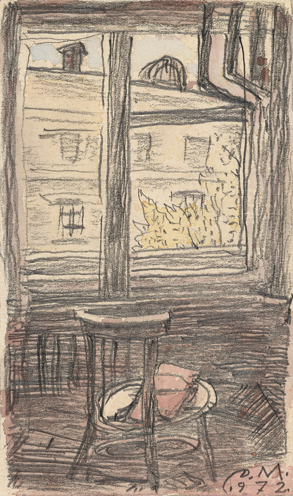 Still Life with Two Glasses and a Jar, Gingerbread, February </i>and<i> Window Overlooking Skakowaya Street