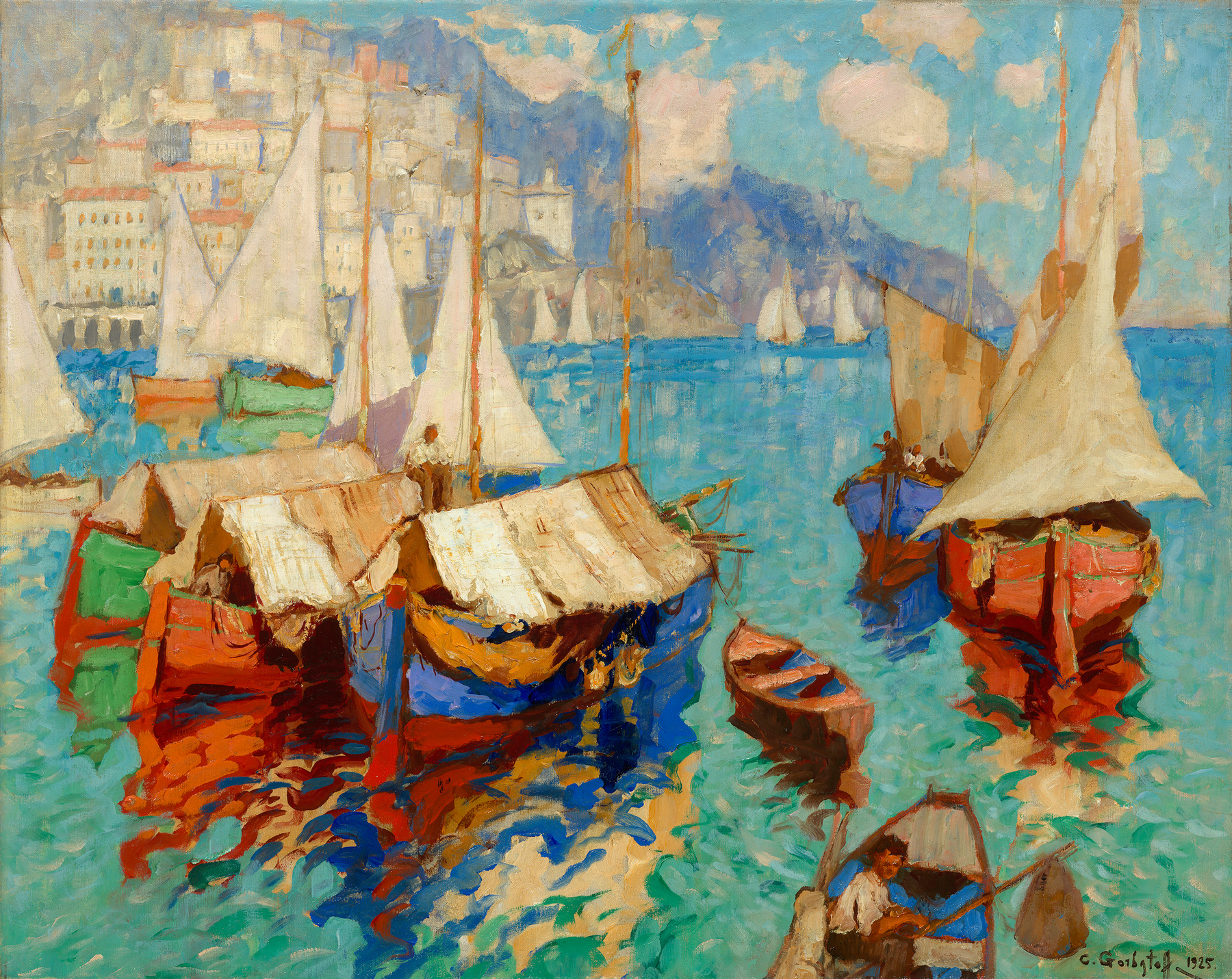 Boats in Amalfi Bay