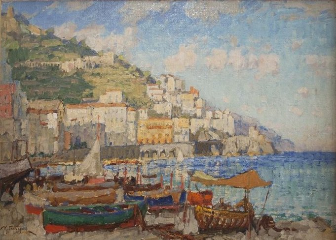 Boats in Amalfi Bay