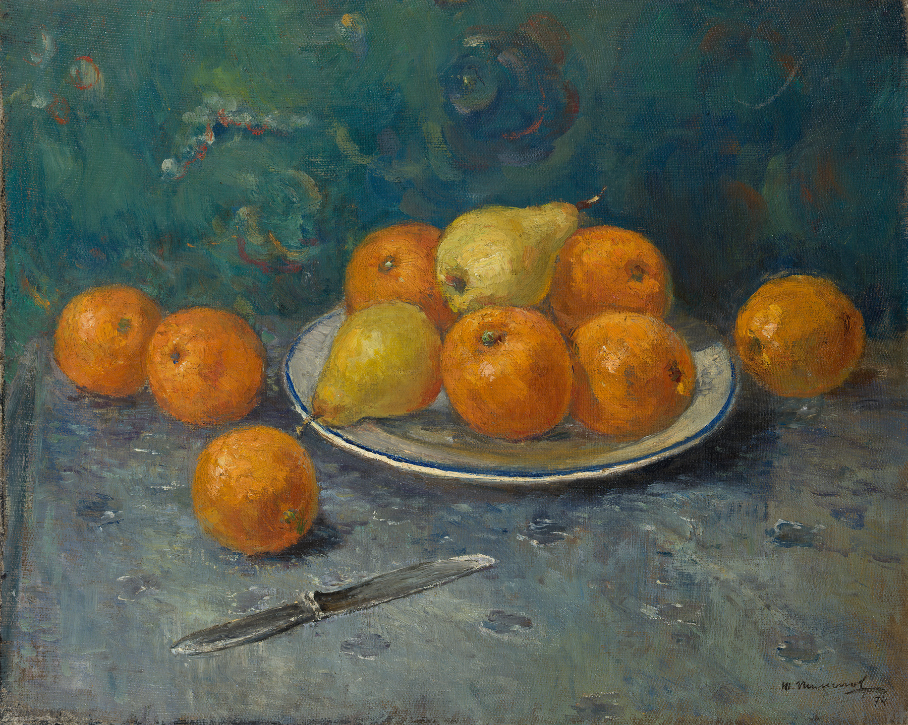 Still Life with Pears and Oranges