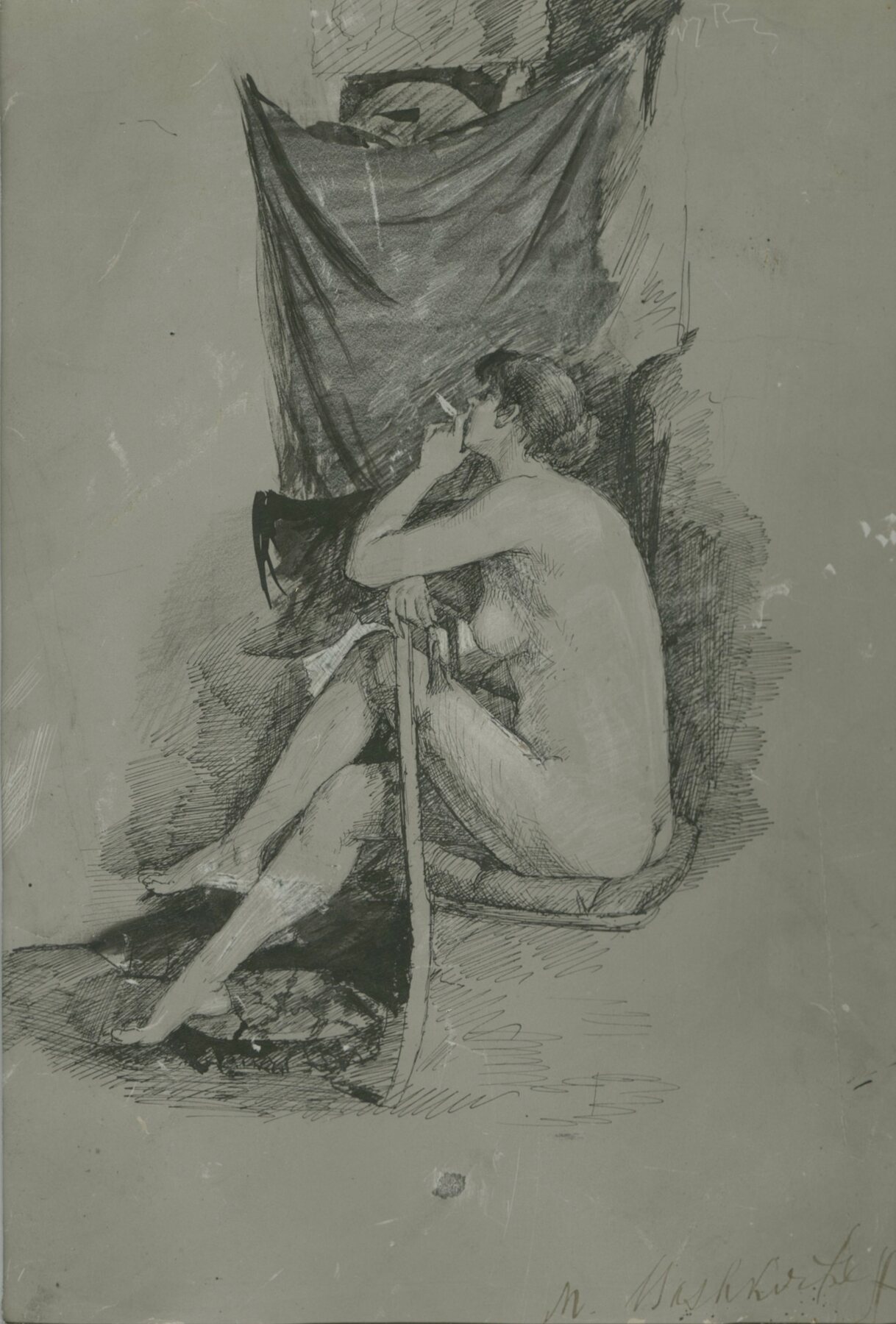 A Nude with a Cigarette