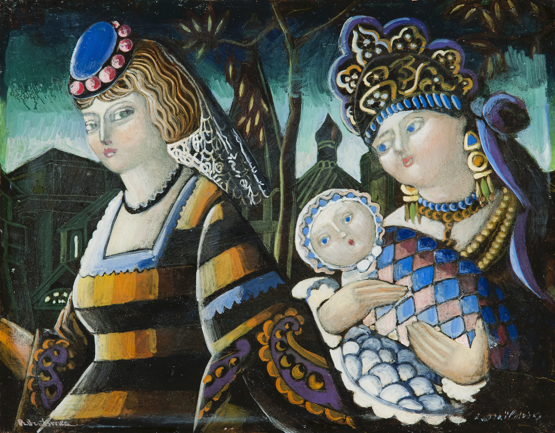 Two Women with Child