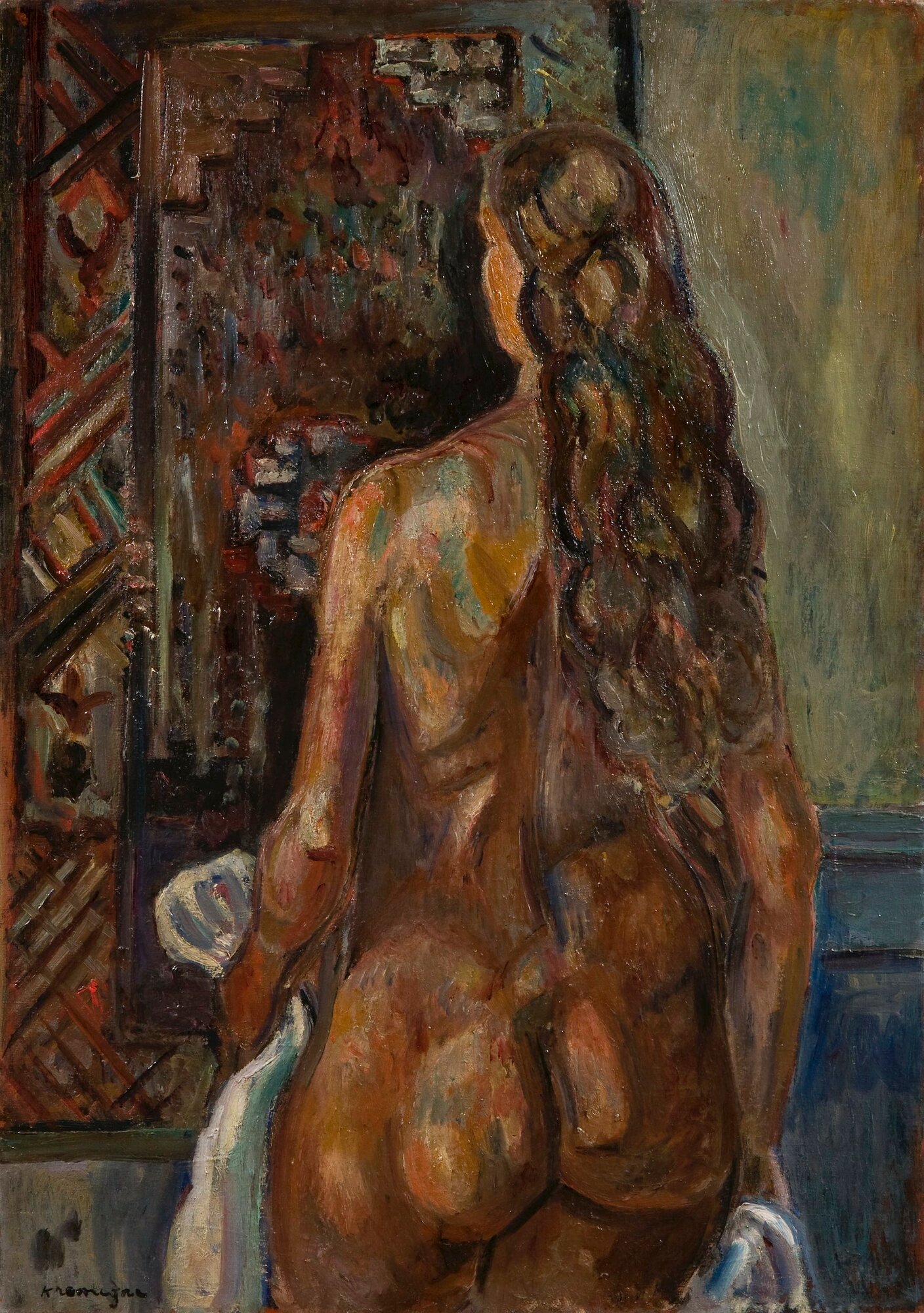 Nude with Loose Hair