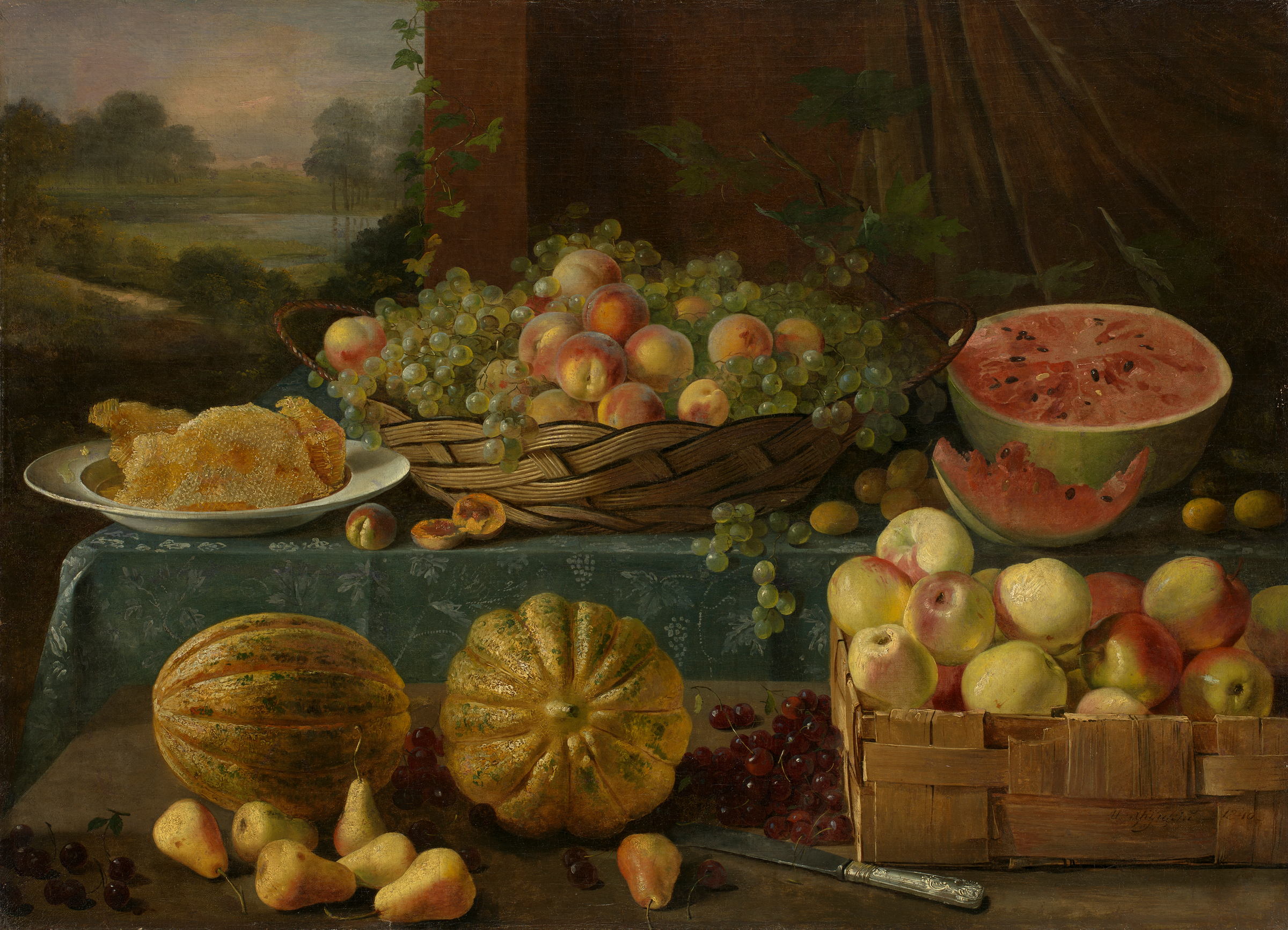 Still Life with Fruit and Honeycomb