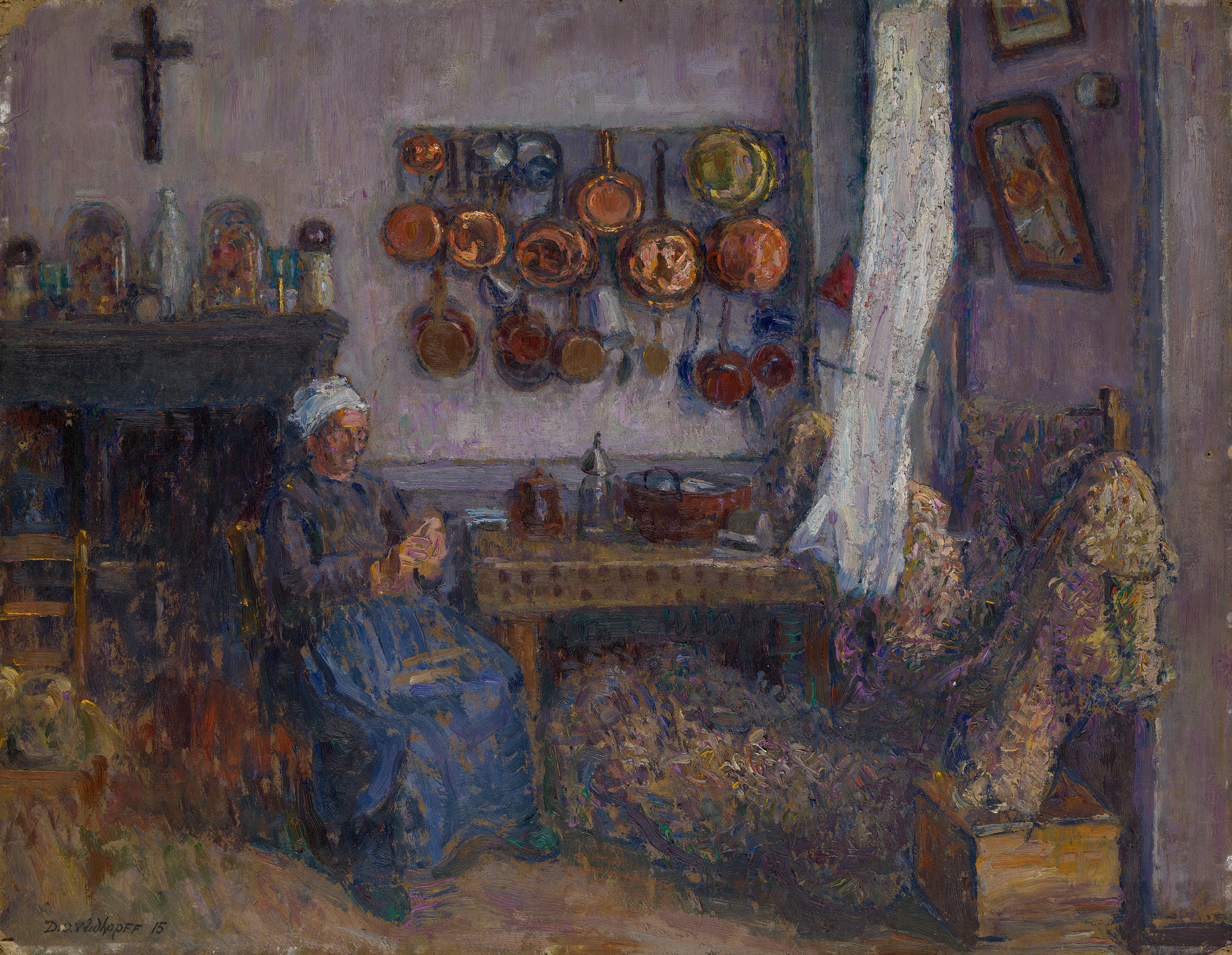 Breton Woman in a Kitchen