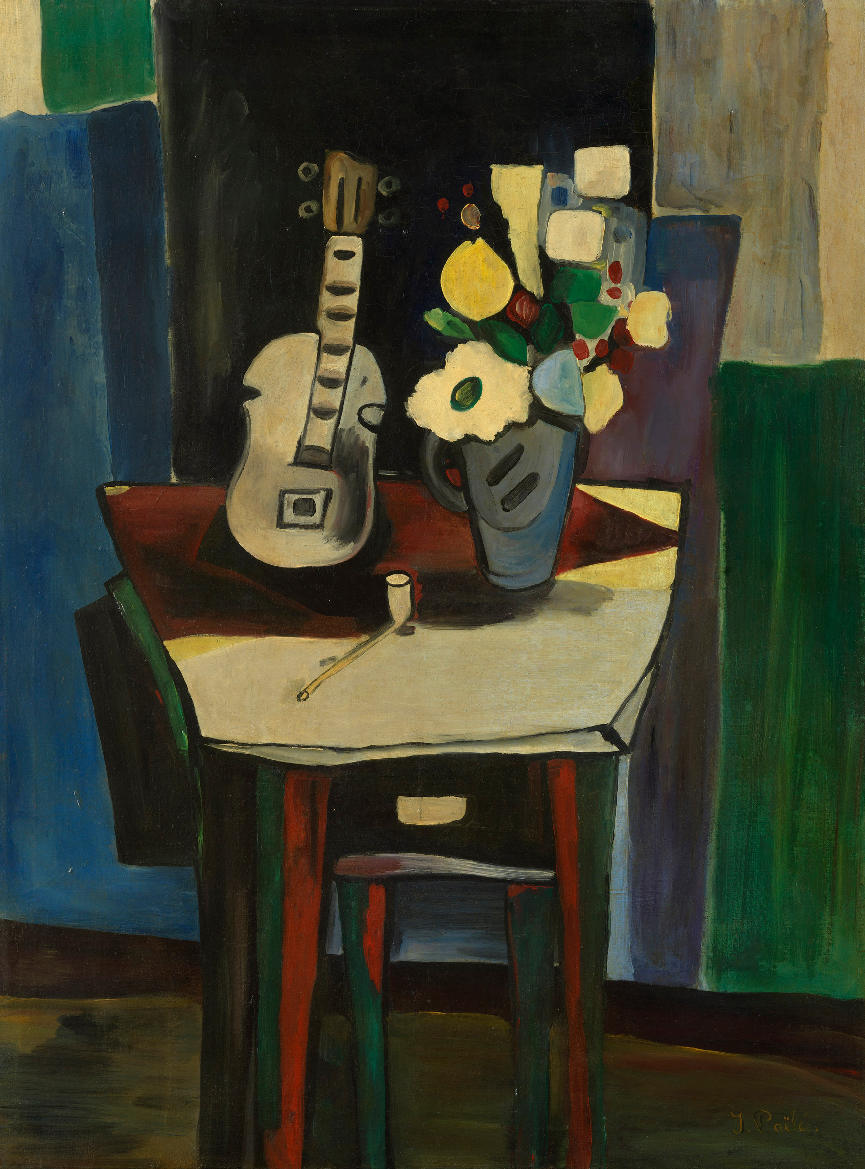 Still Life with Flowers and Violin