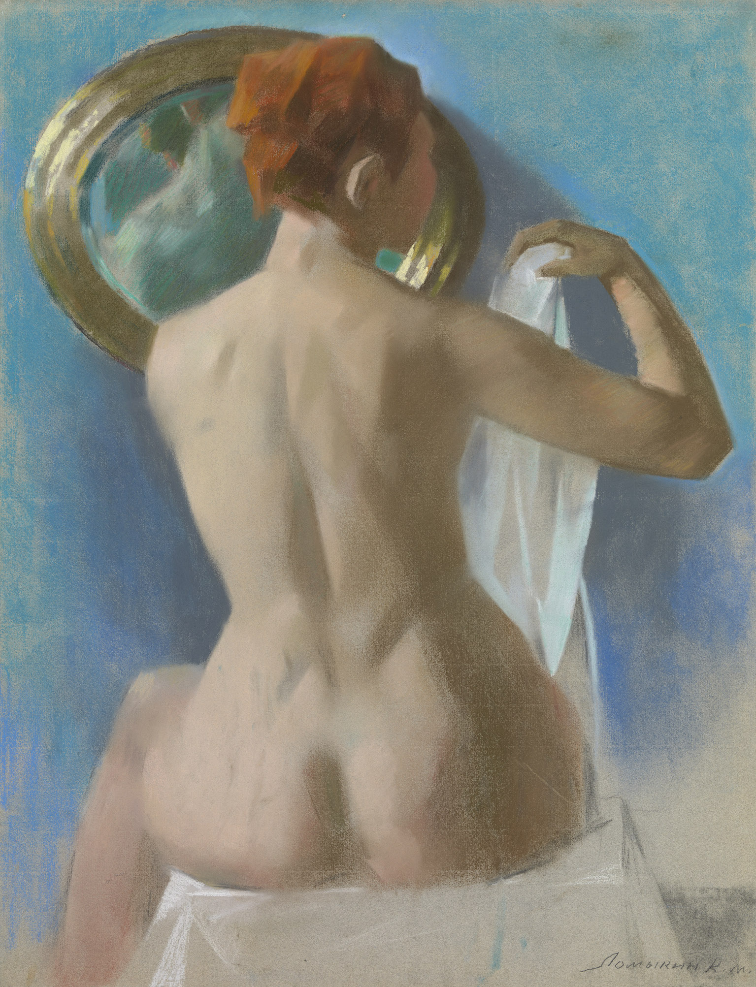 Seated Nude by the Mirror