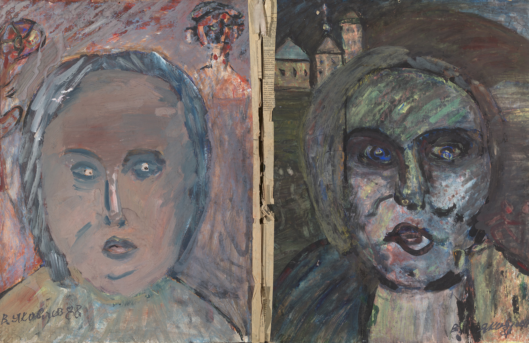 Two Female Portraits