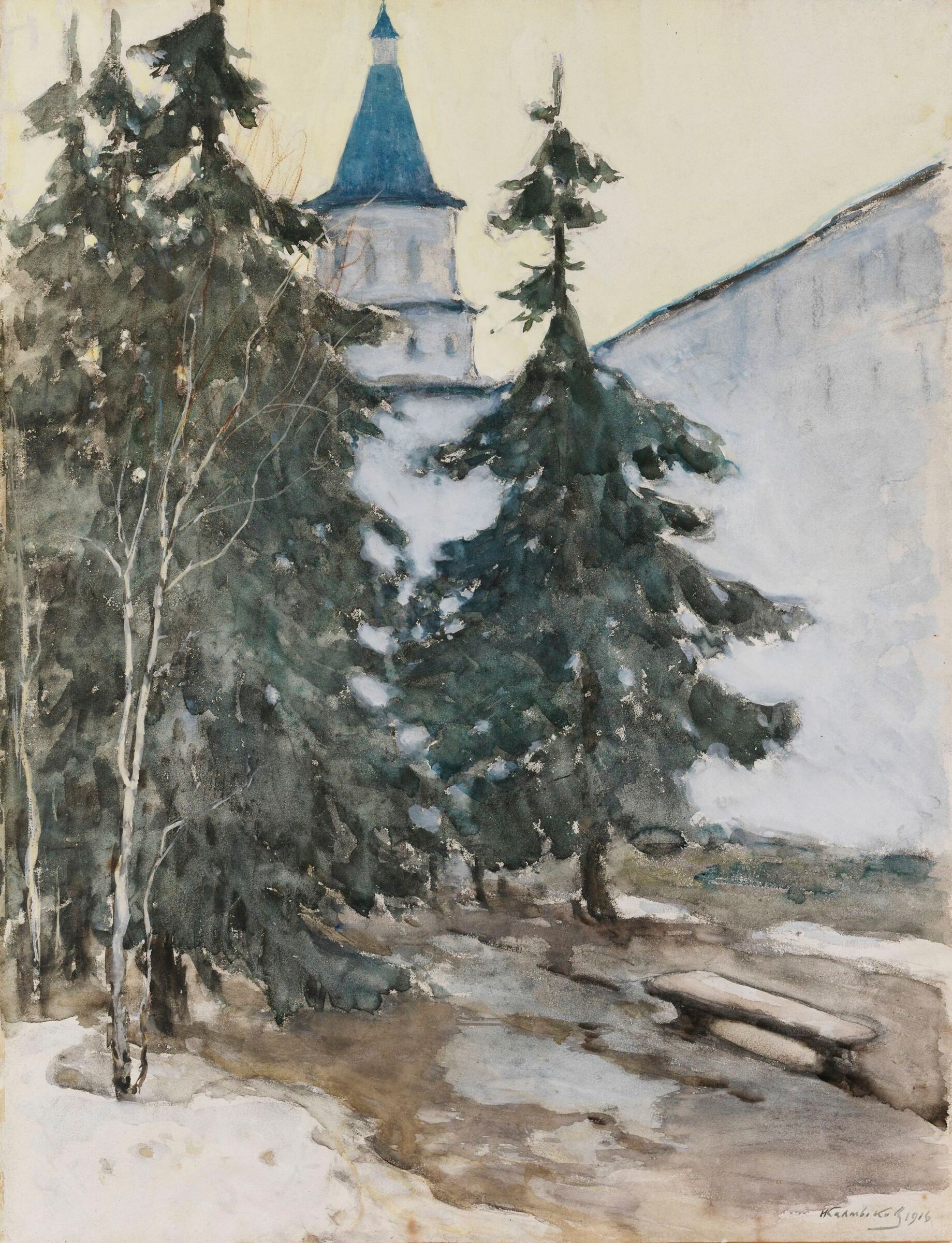 Monastery in Winter