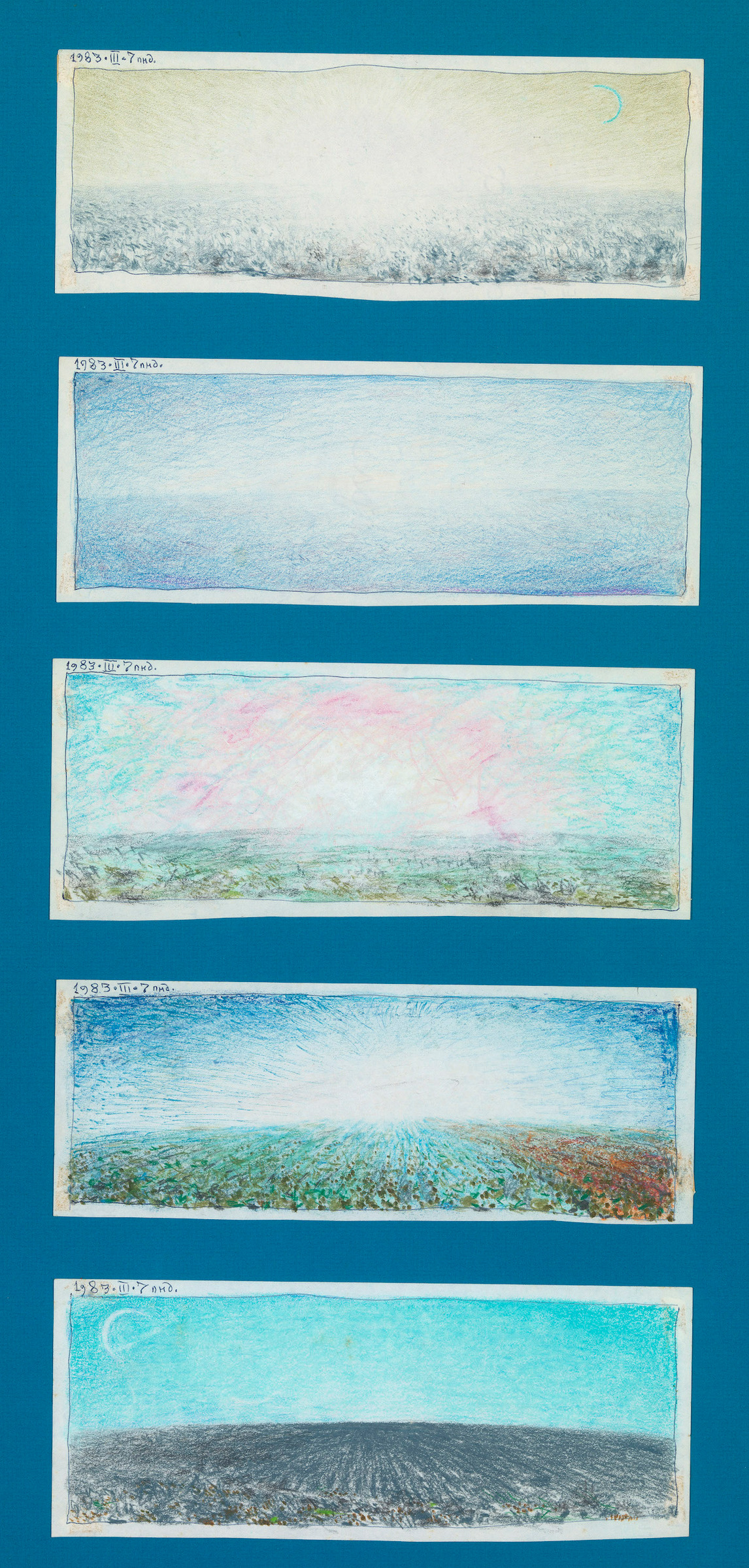 Five Sketches for "Moonlit Field"