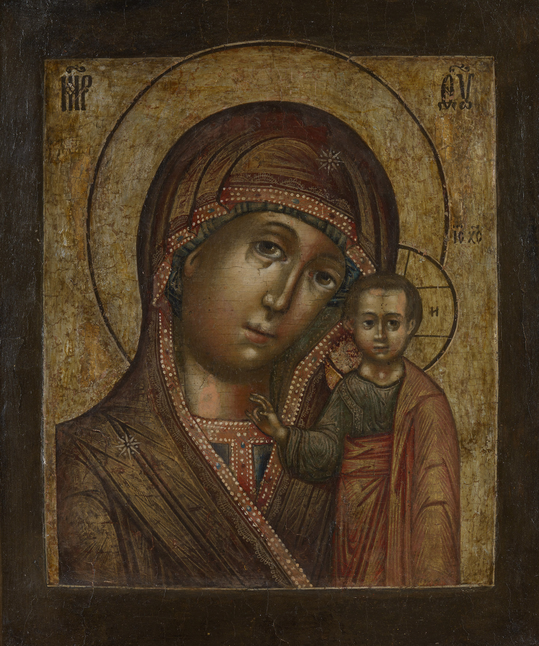 AN ICON OF THE KAZAN MOTHER OF GOD, RUSSIAN, END OF THE 17TH CENTURY