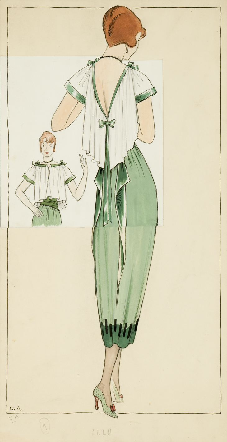 Lulu, Costume Design for the Film ''Les amants de Montparnasse'' by Jacques Becker