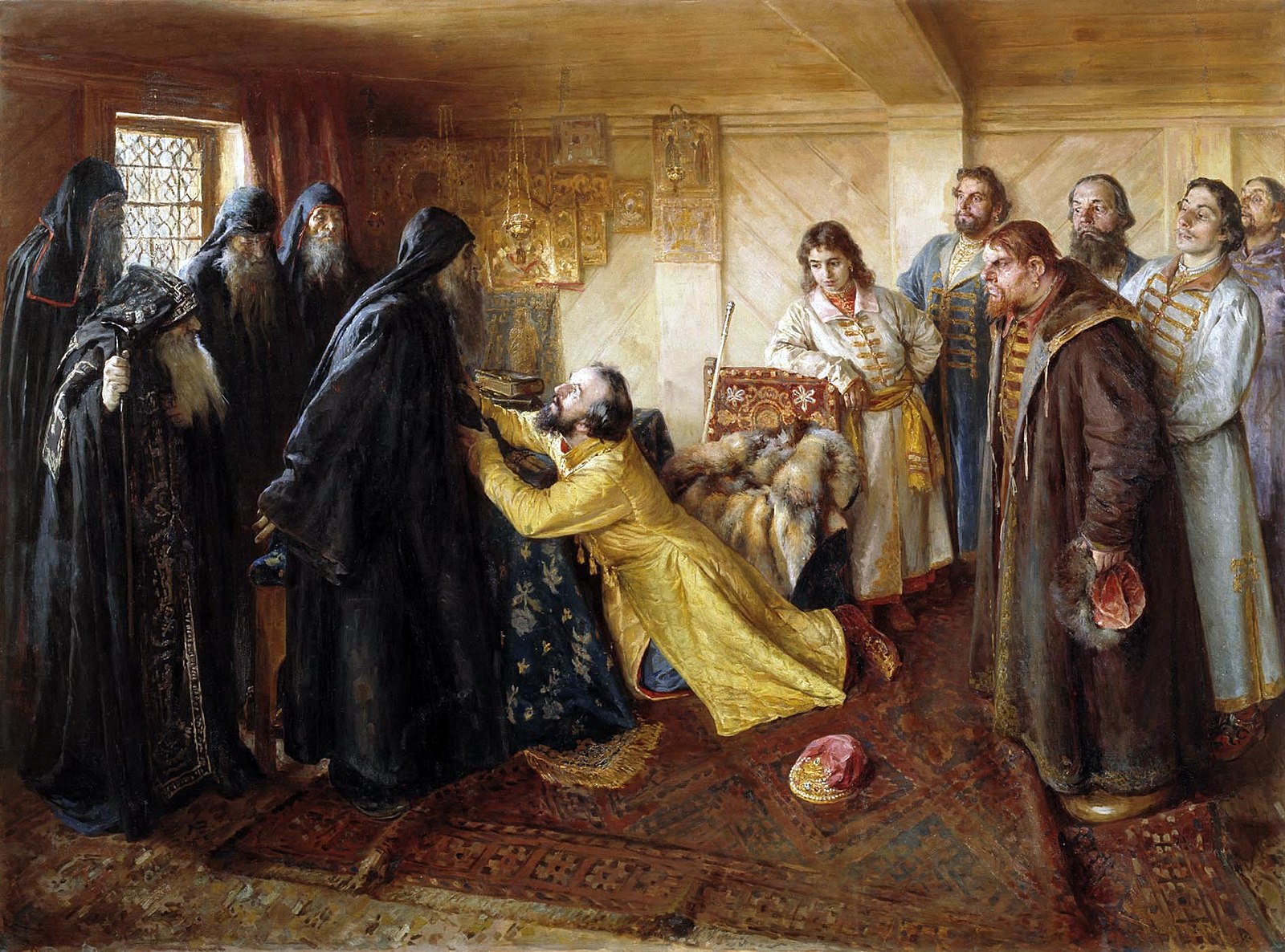 Study for "Tsar Ivan the Terrible Asks Hegumen Cyrill for a Blessing to Become a Monk", 1898