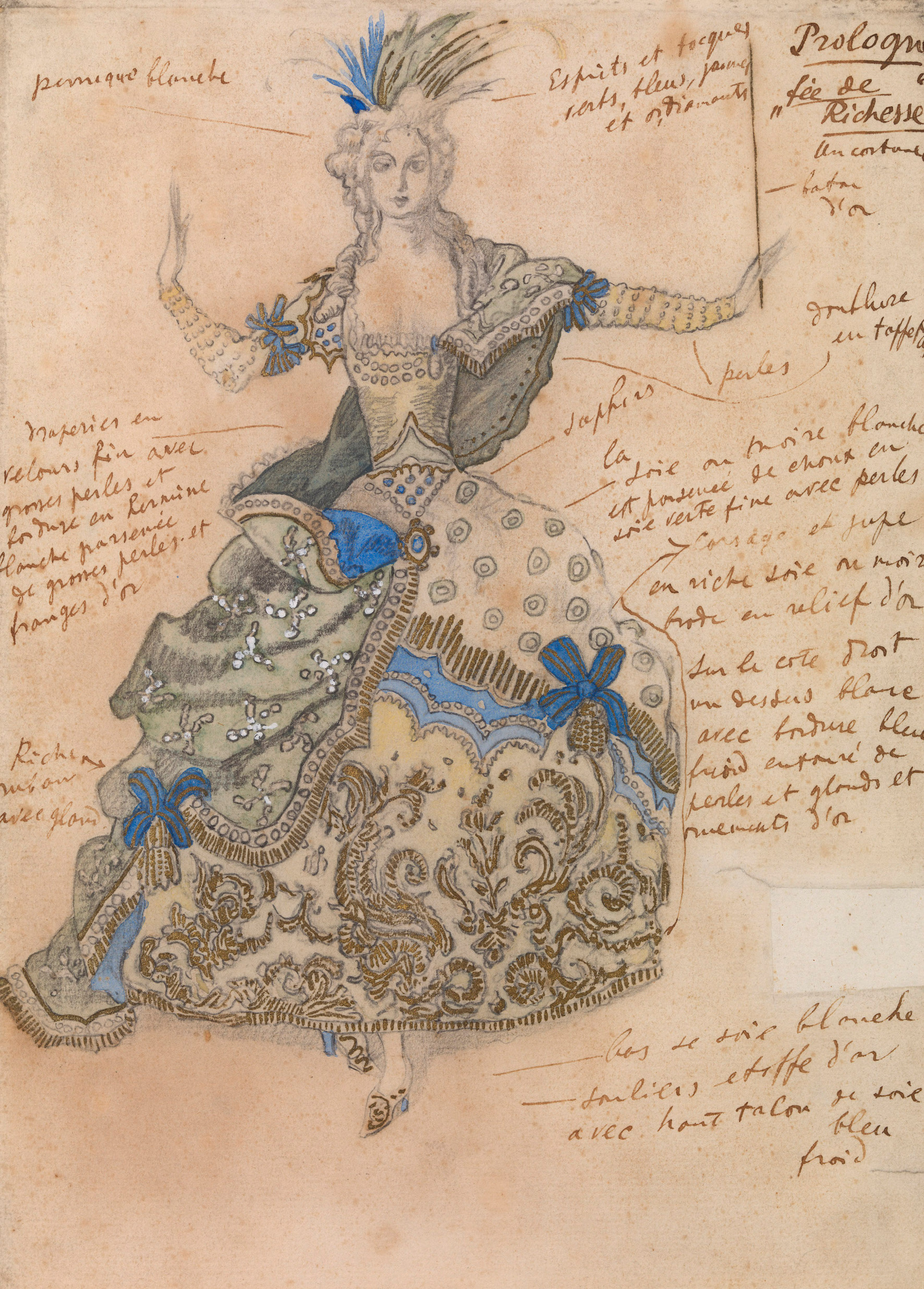 Costume Design for the «Fée de Richesse» in «La Belle au Bois Dormant»