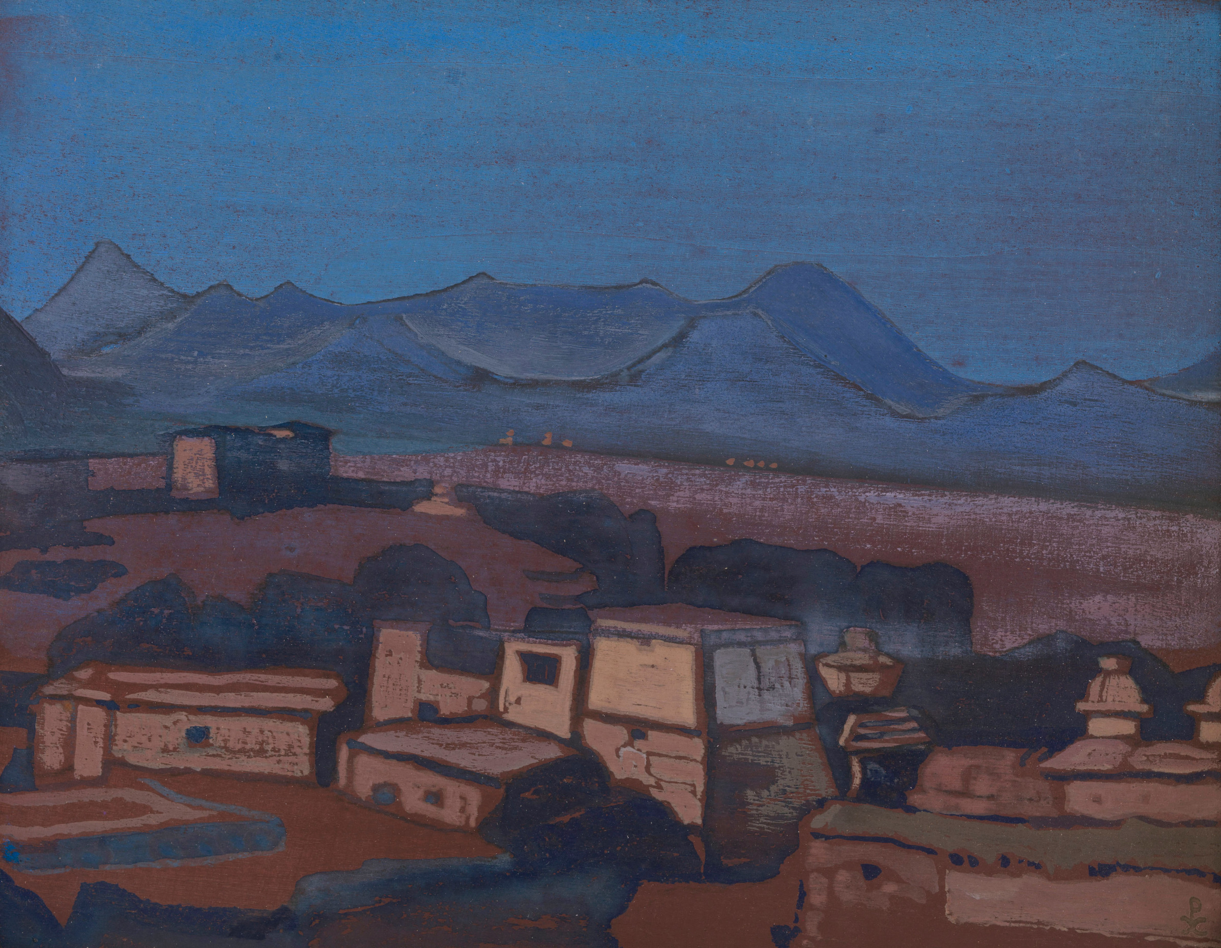 <a href='/catalogue/view?id=16434'>lot</a> ROERICH, NICHOLAS, <i>Castles of Gesar Khan. 1928</i><br> SOLD FOR 81,951 GBP.